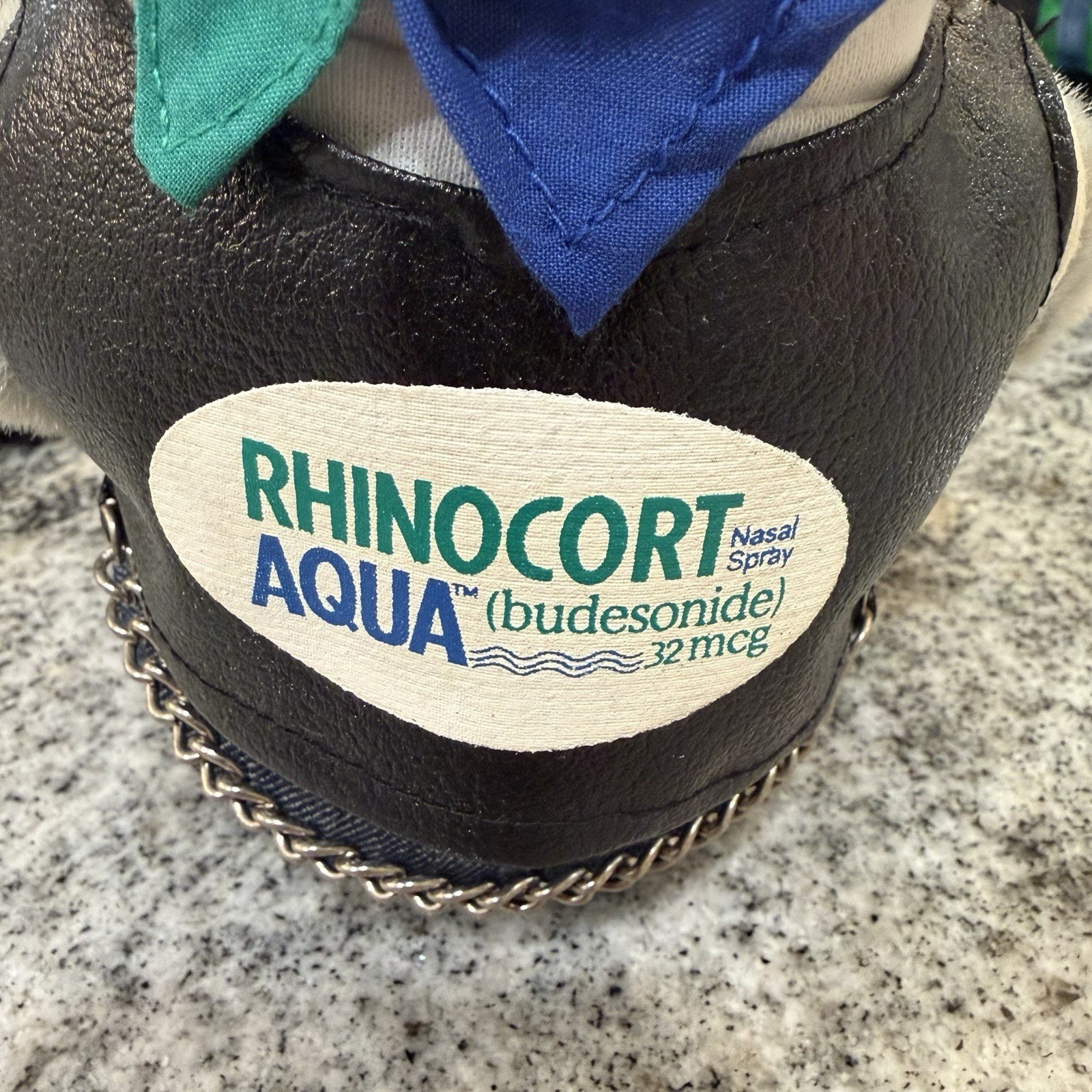 Pharmaceutical Advertisement/Promo LOT-Rhinocort Aqua-Fire Biker Police Plush