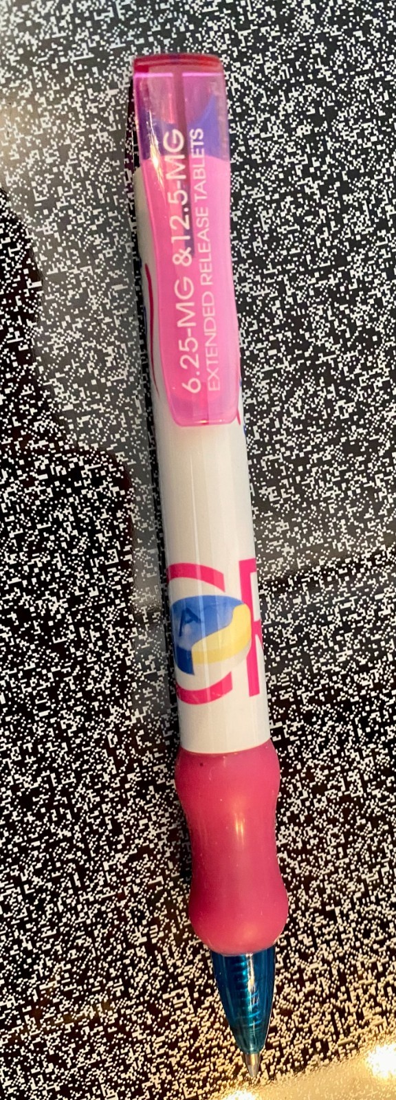 Vintage Ambien Hot Pink Drug Rep Medical Pharmaceutical Click Ink Pen