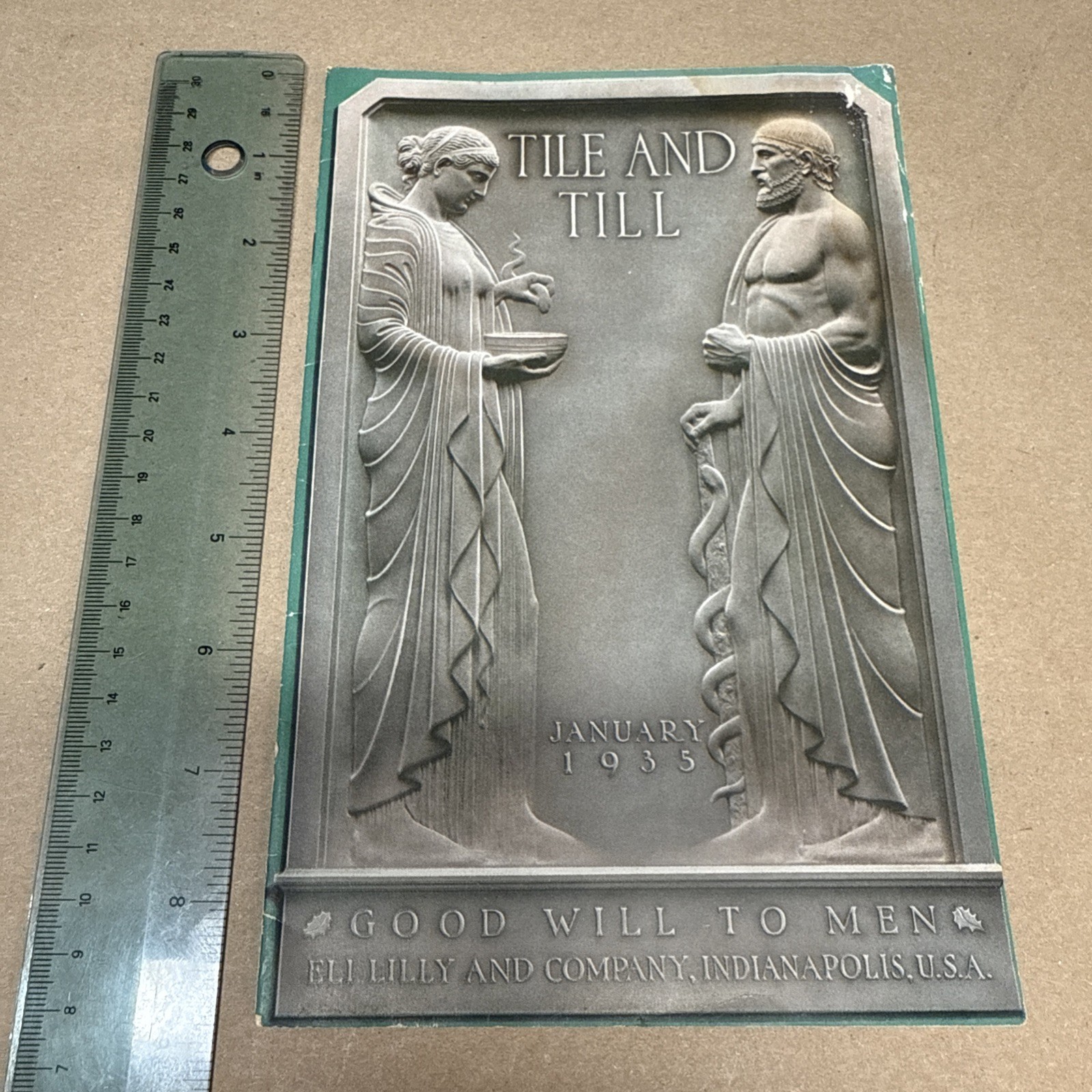 Tile And Till Magazine Eli Lilly And Company January 1935 Indianapolis Indiana