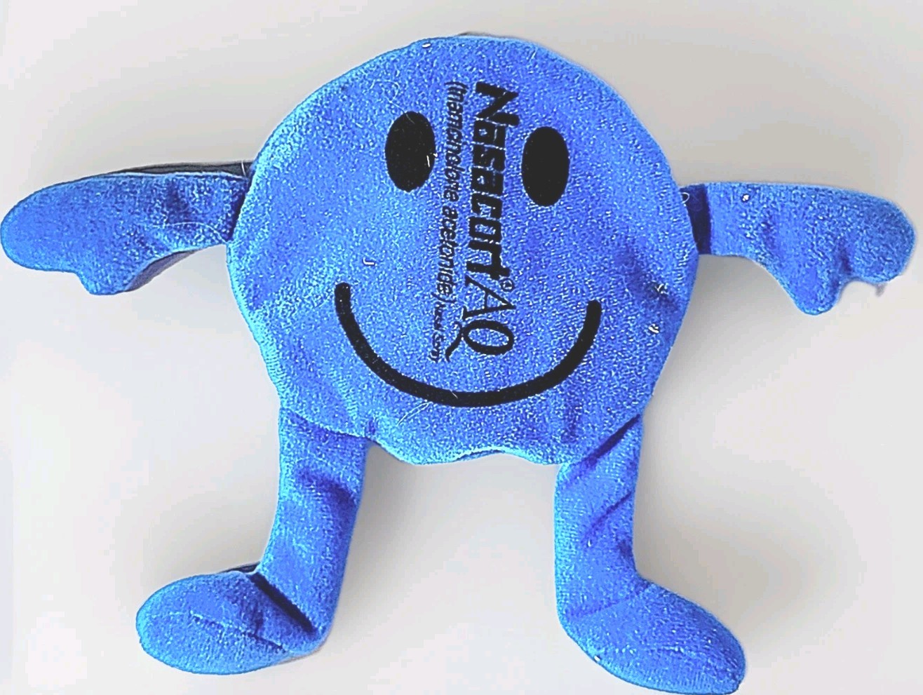 Rare 3 BLUE BEAN BAGS Pharmaceutical Advertising for “NASACORT NASAL SPRAY”
