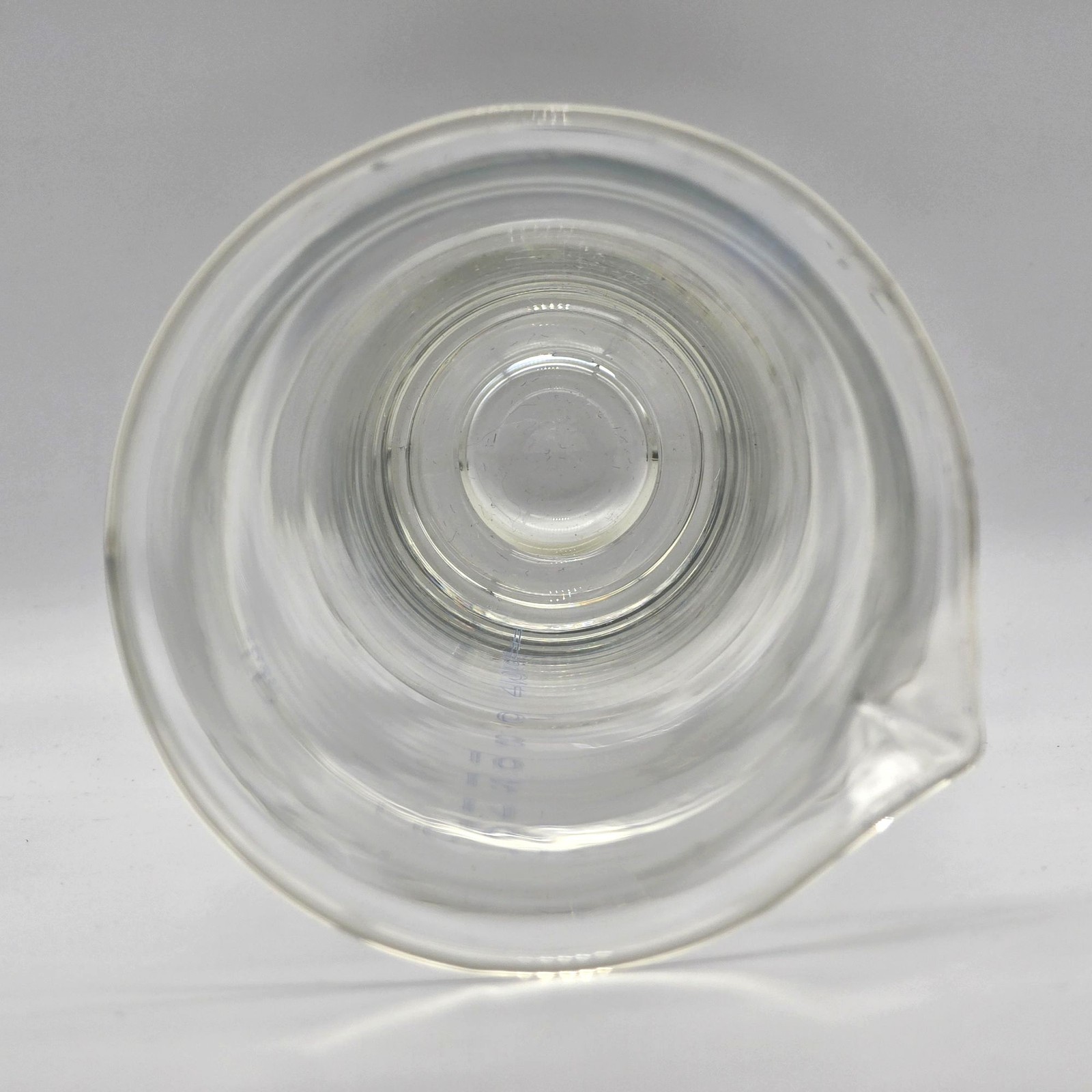 Laboratory Pharmacy VTG Measuring Vessel Flask 16oz Max K EXAX USA Blown Glass