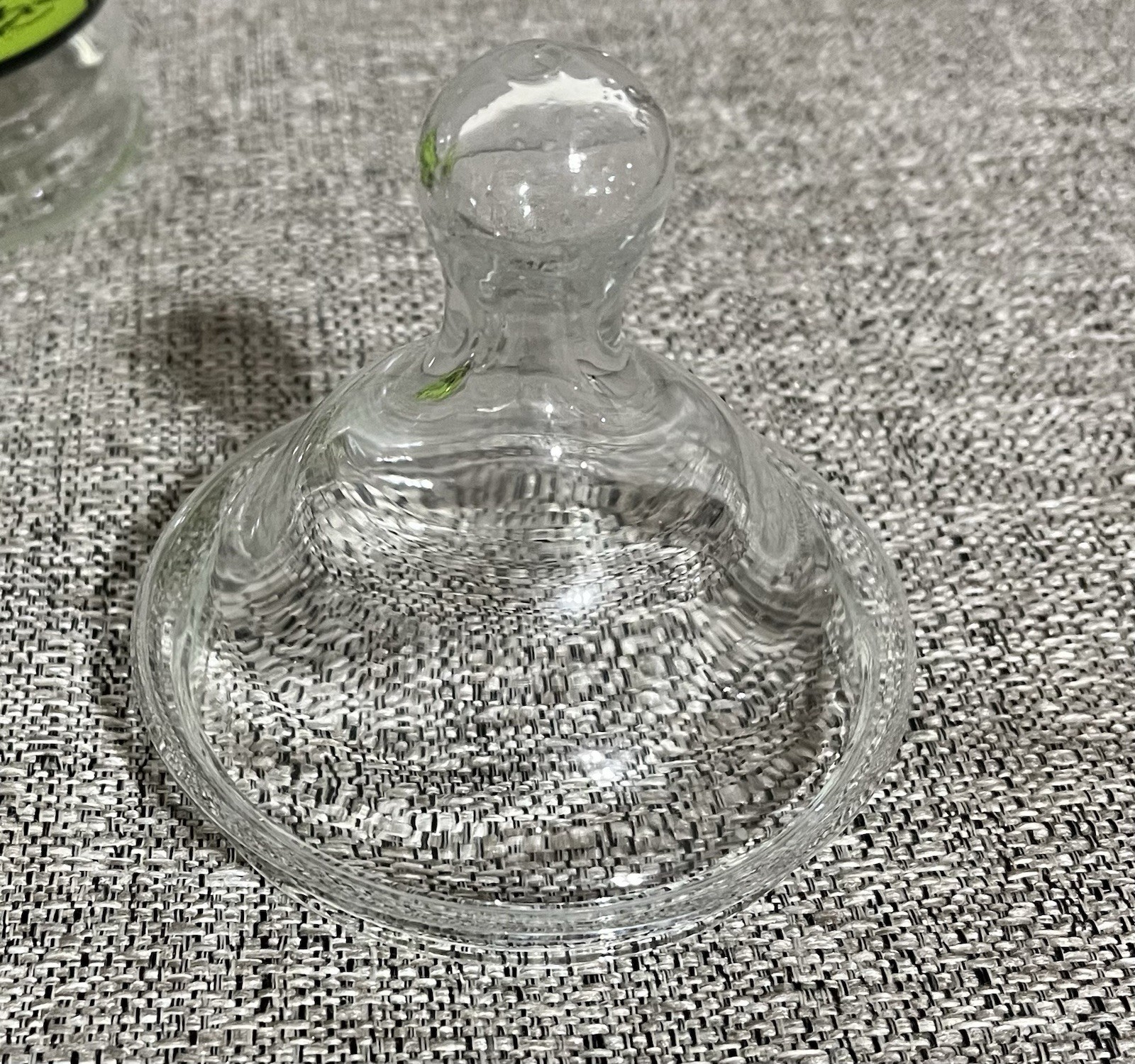 VTG Glass Apothecary Jar With Lid Army Navy Liniment Medicine Remedy 1970’s