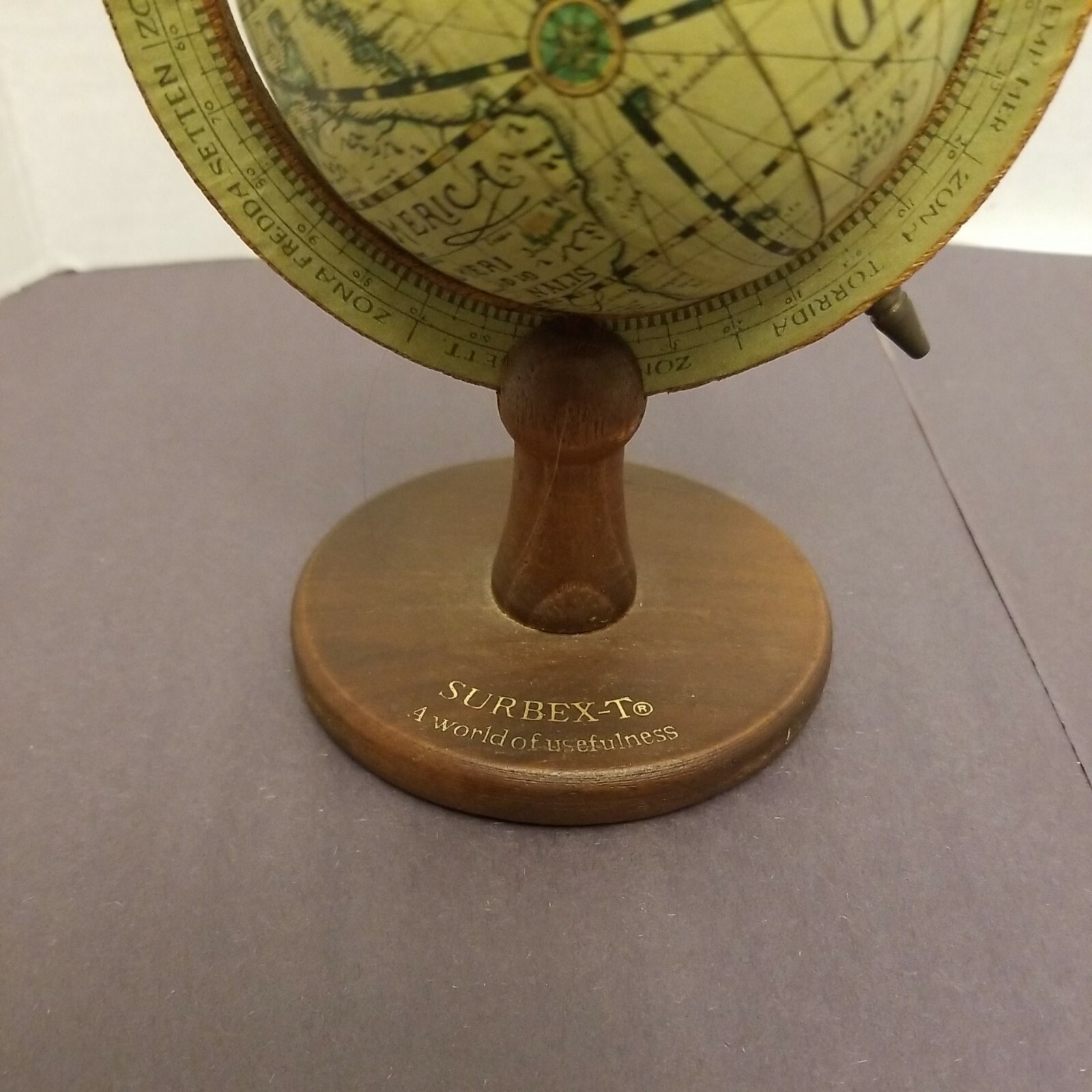 Vintage Surbex-T Pharmaceutical Rep Drug Advertising World Globe Small