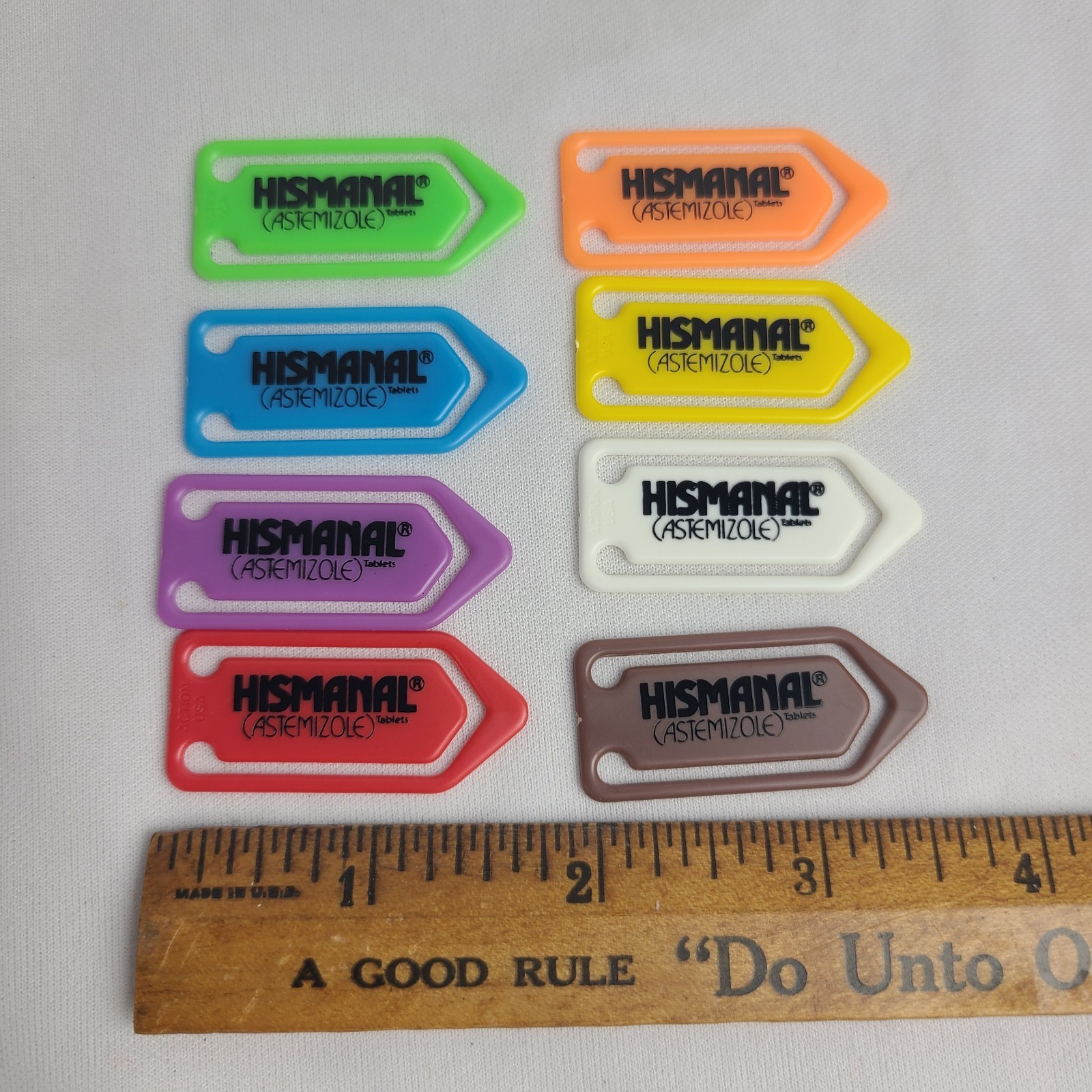Vintage Pharmaceutical Drug Rep Promo Paper Clip Lot Of 8 Hismanal Astemizoles
