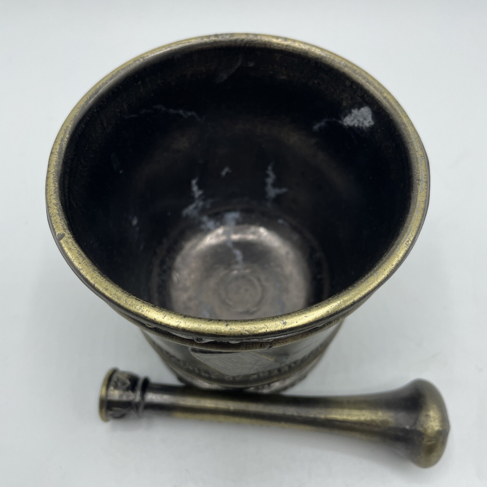 VTG Mortar & Pestle Lot of 5 Decorative Brass Apothecary Pharmacy Pill Grinder