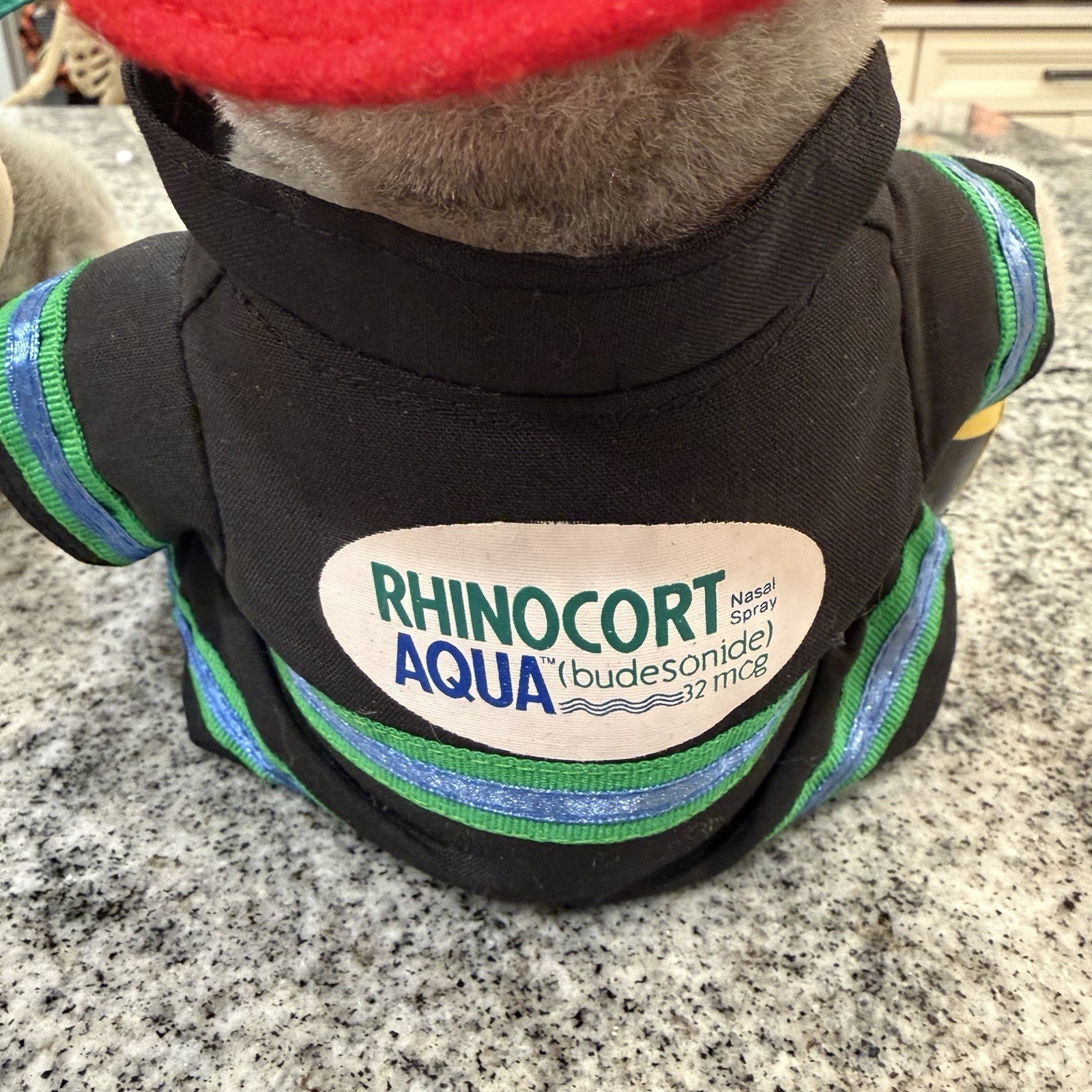 Pharmaceutical Advertisement/Promo LOT-Rhinocort Aqua-Fire Biker Police Plush