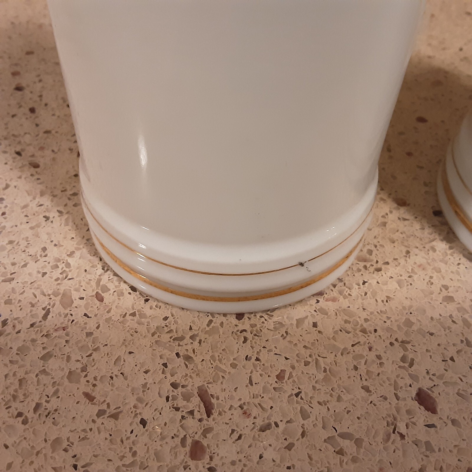Set of 3 Vintage Ceramic Apothecary Pharmacy Jars with Lids