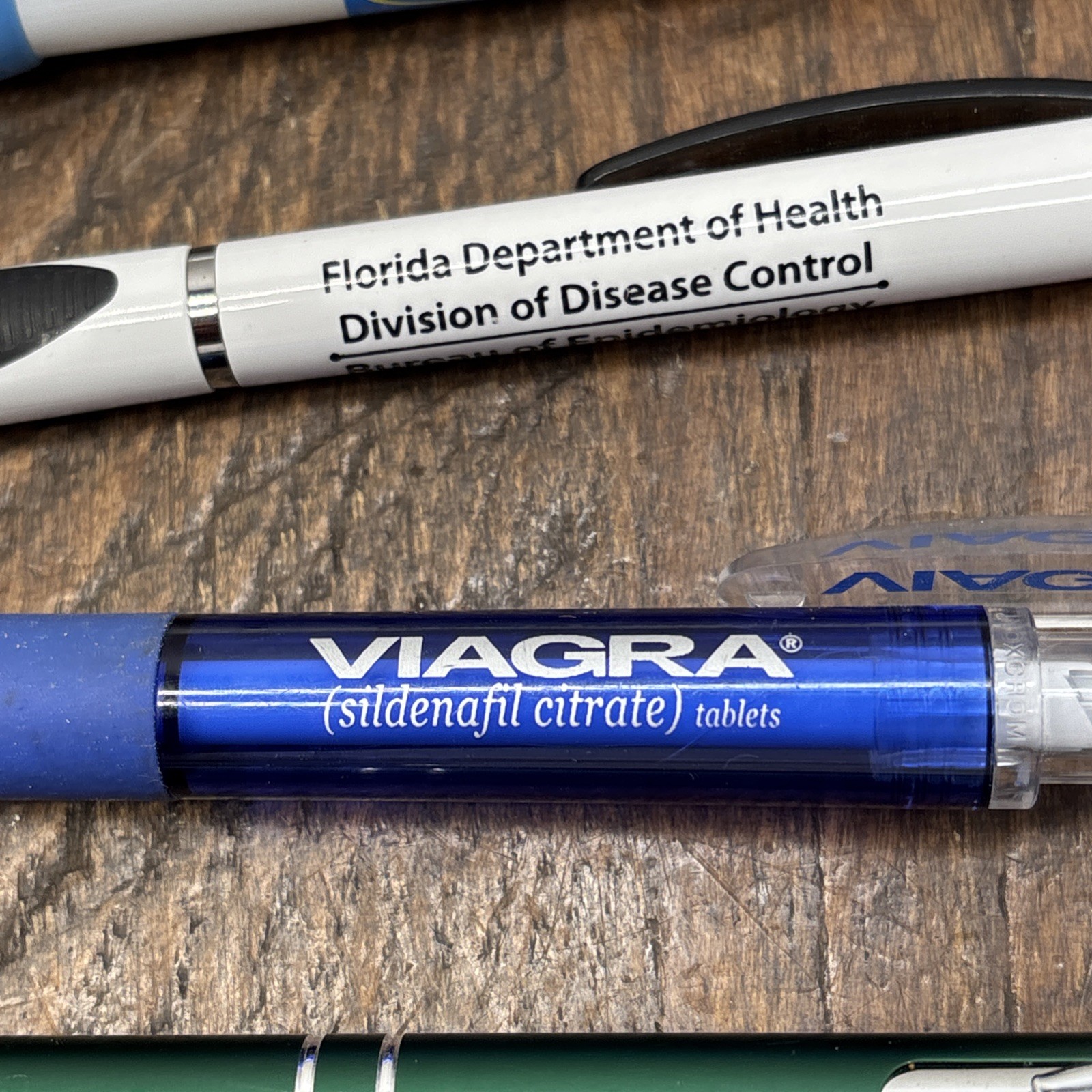 Lot 6 Pharmaceutical Drug Rep Pens Medical, Collectibles, Heavy Metal, Plastic