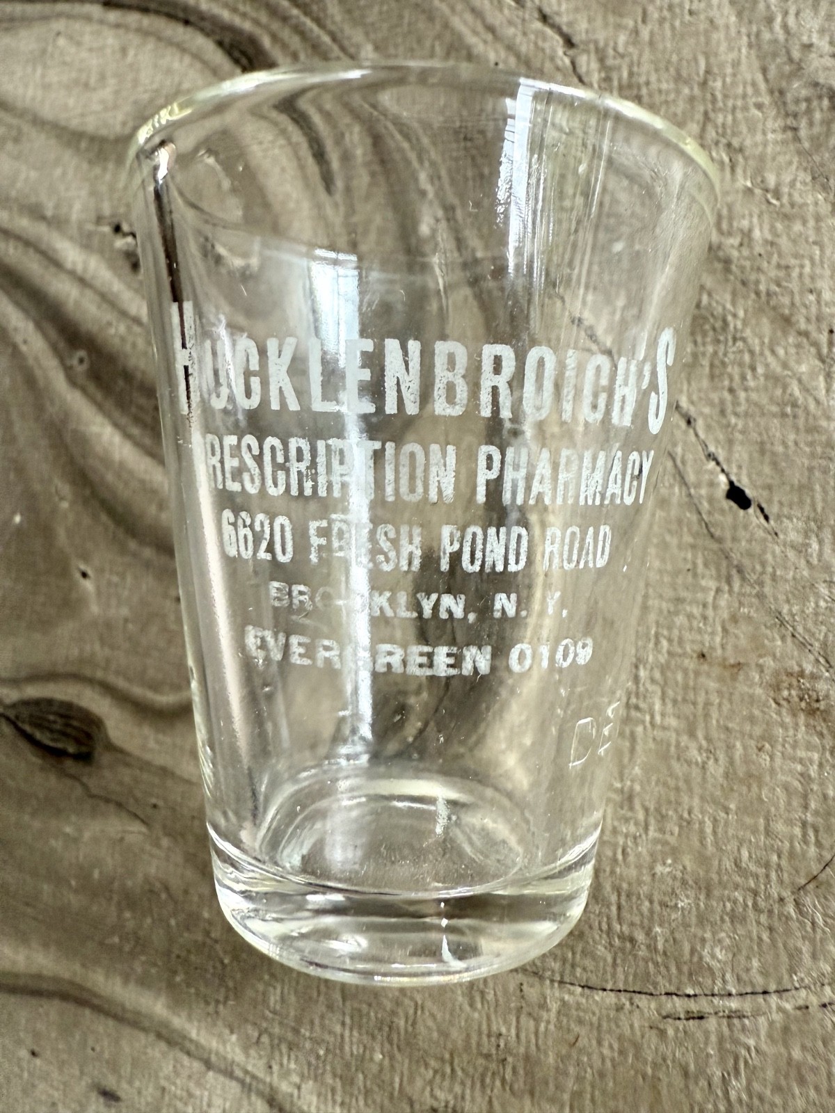 Vintage Drug Promo HUCKLINBROICH’S PHARMACY BROOKLYN 2 1/2″ NEW YORK