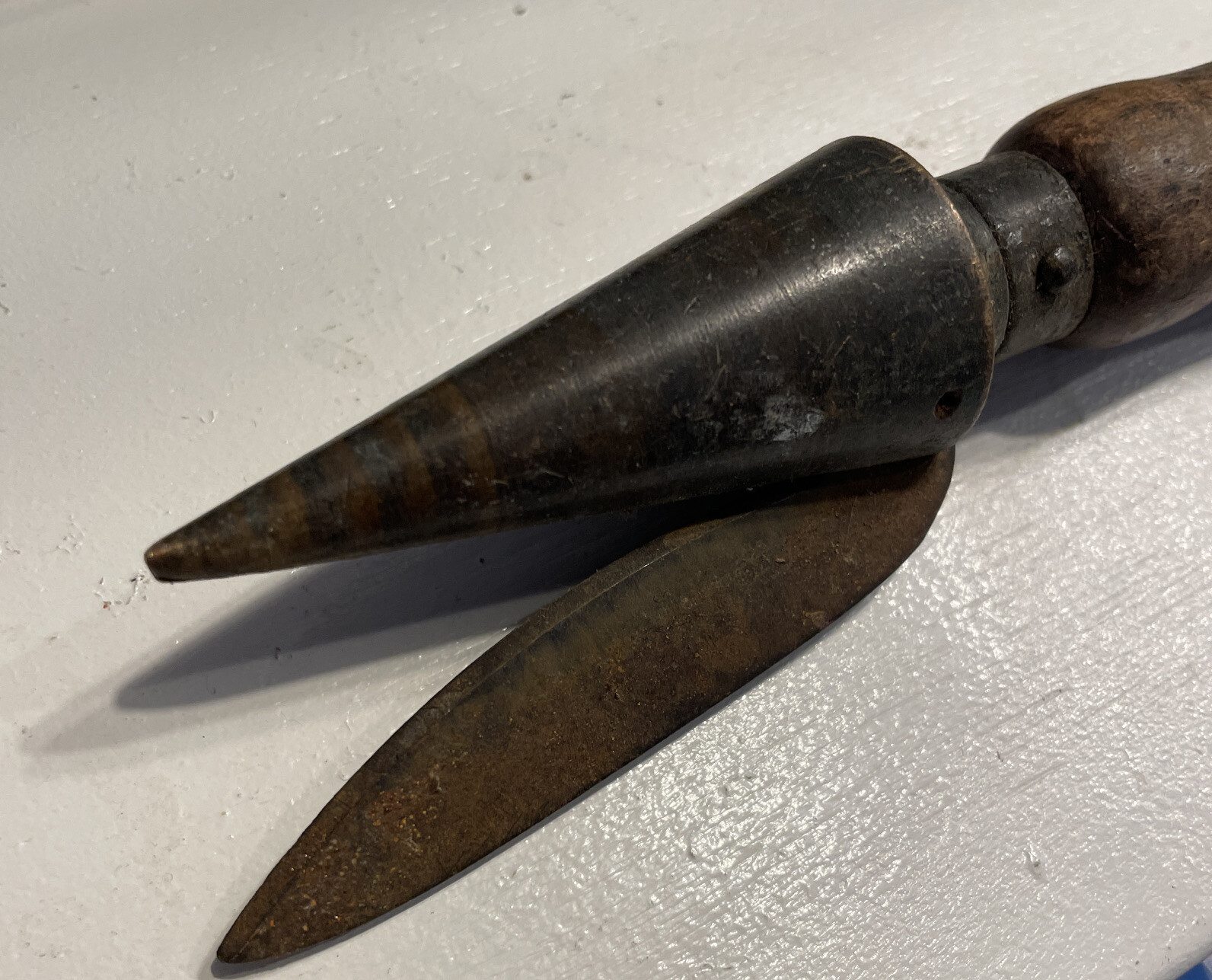 Cork Borer Sharpener Wooden Handle Apothecary Pharmaceutical Chemist, Tube Sharp