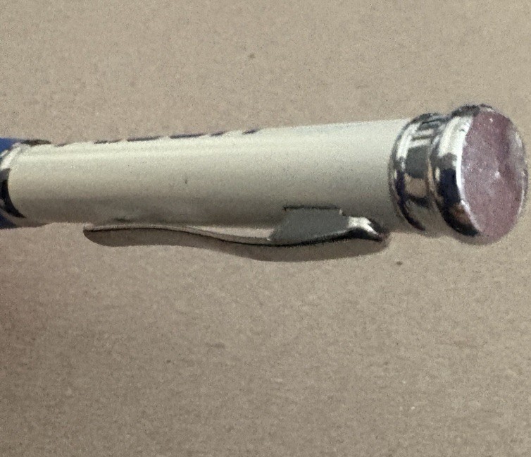 Alcon Eyecare Writing Pen Drug Rep Collectible Blue White Promo Item