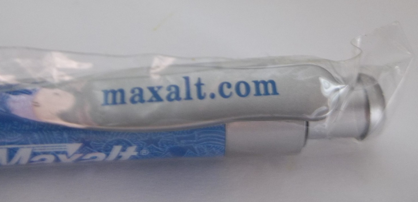 Promotional Pharma Pen NOS – Mixed Metal/Plastic Medium Weight – MAXALT
