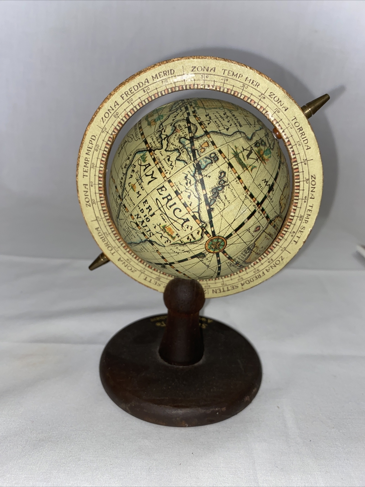 Vintage Surbex-T Pharmaceutical Rep Drug Advertising World Globe Small RM9