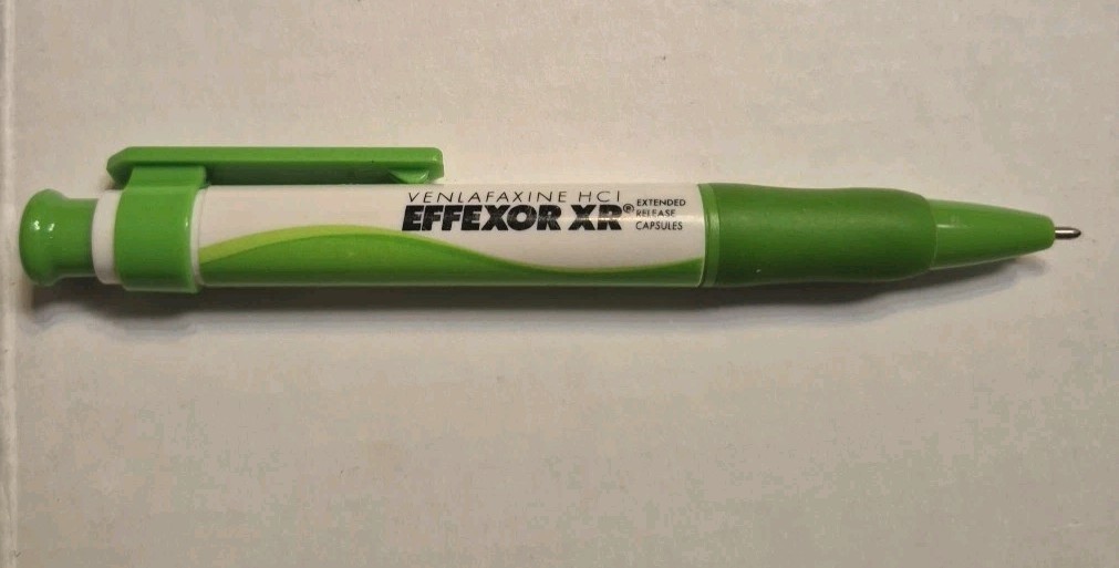 Effexor XR, Venlafaxine Hcl Drug Rep Pharmaceutical PEN Brilliant Green Chunky