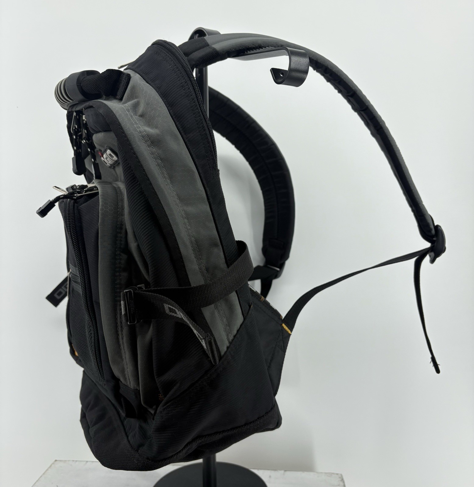 Vintage Asacol (mesalamine) OGIO Prodigy Grey Black Multi pocket Backpack VGUC