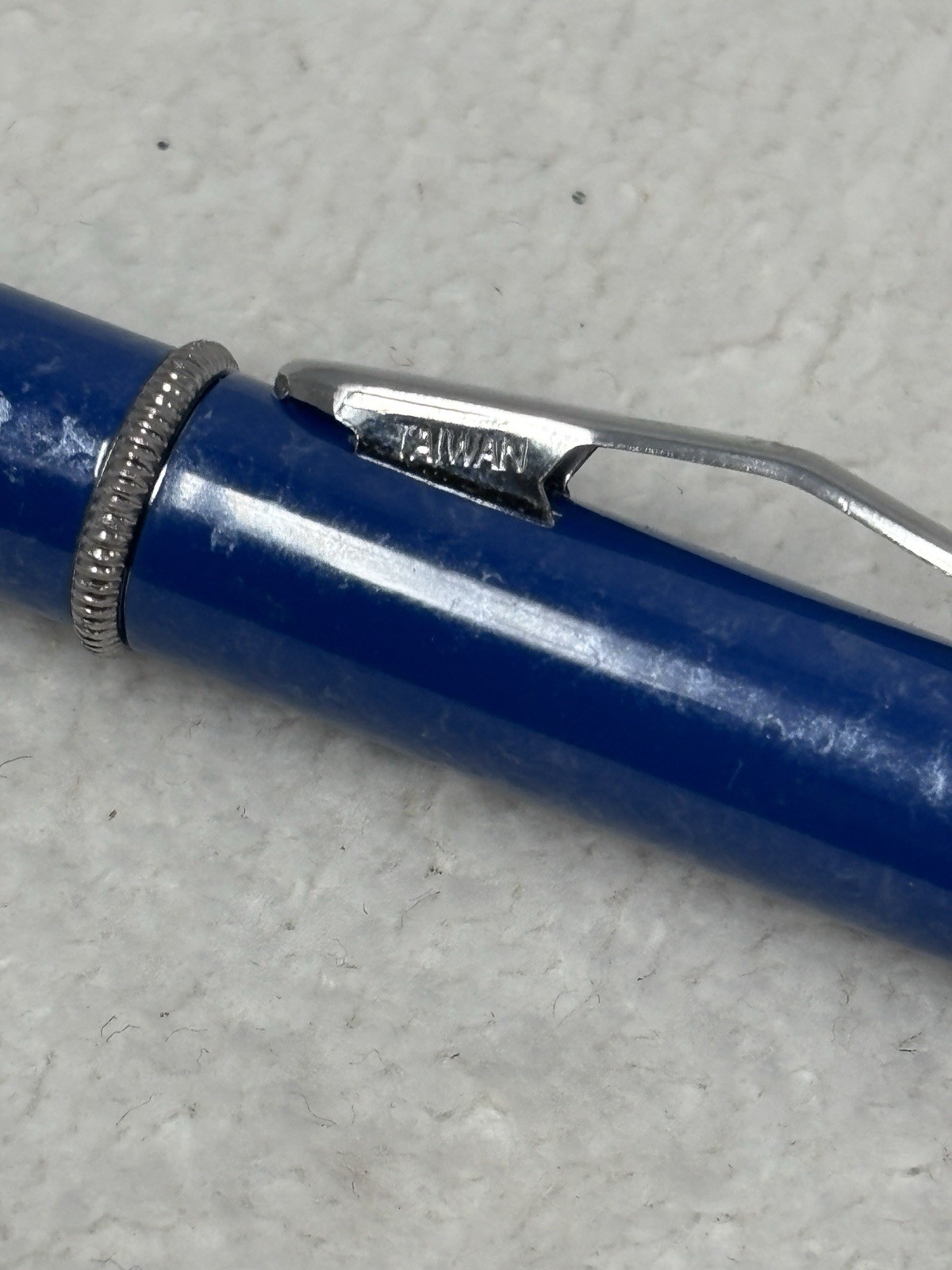 Zoloft Silver & Blue Marbled Metal PEN Drug Rep Pharmaceutical Promo Advertising