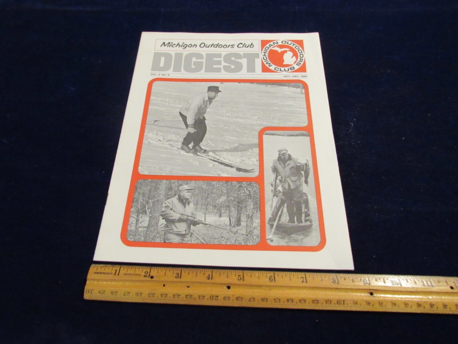 1966 Michigan Outdoors Club Digest w/Annual Fishing Contest Winners info B139
