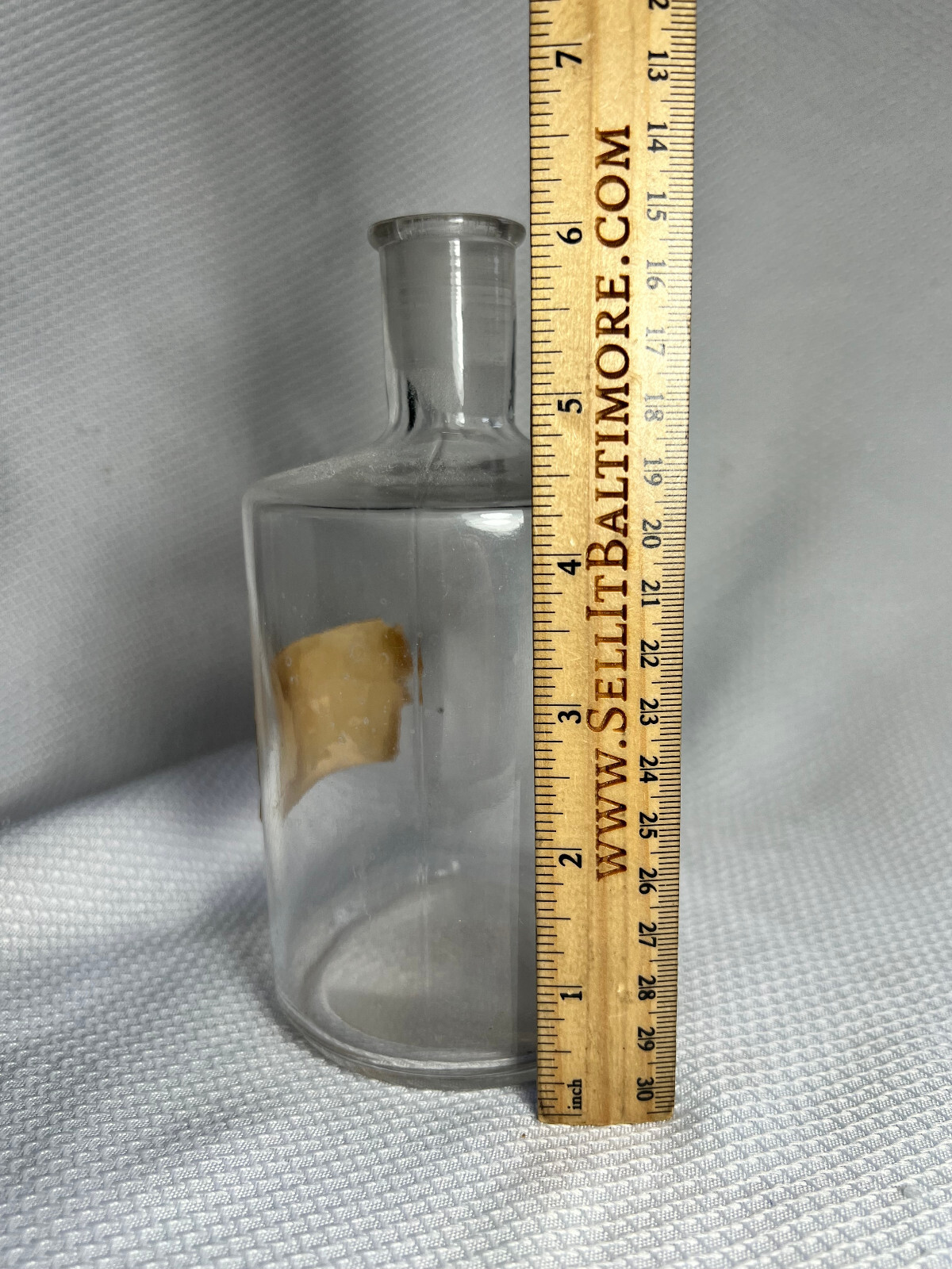 Vtg Colgate & Co Glass Bottle New York Alcohol Layng & Morse Phamacists Mass.