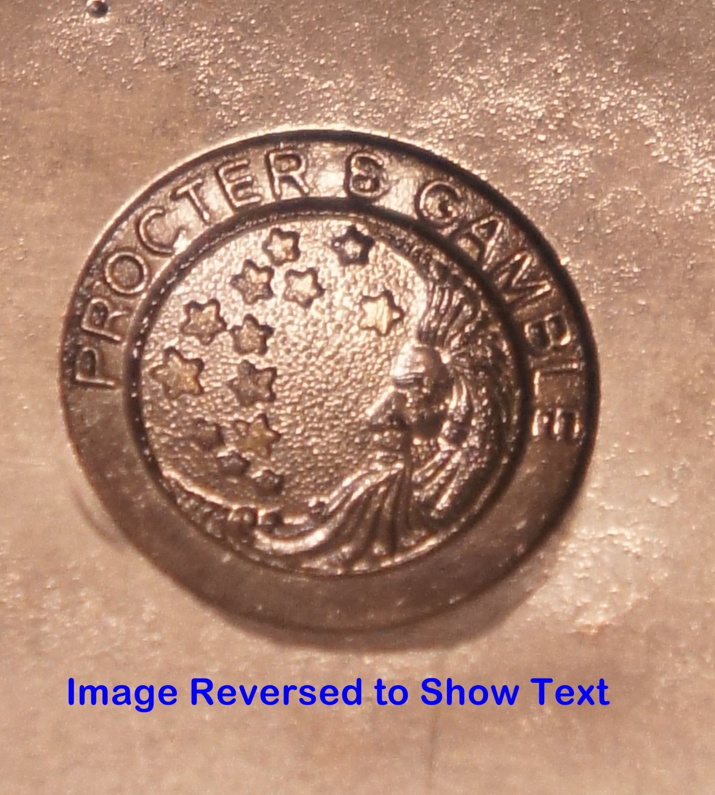 1981 PROCTER & GAMBLE Logo Pin STEEL STAMPING DIE Robbins RH769