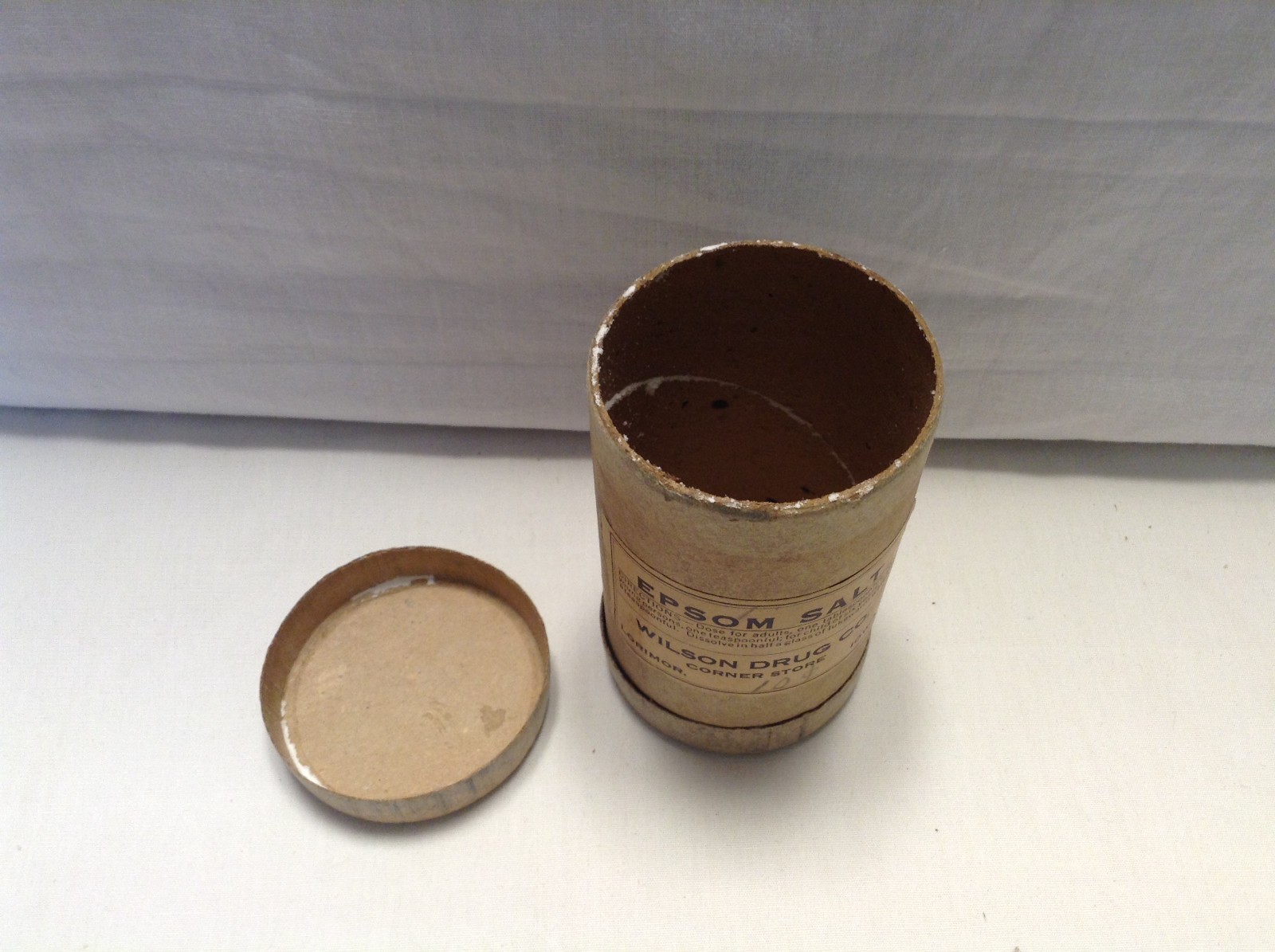 Vintage 1940-50s Wilson Drug Store Lorimor Iowa Container