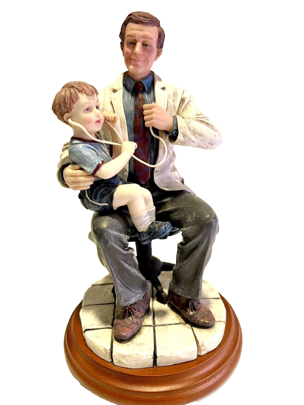 Vanmark Masters of Miracles Doctor Figurine Pediatrician Medical Sculpture 1998