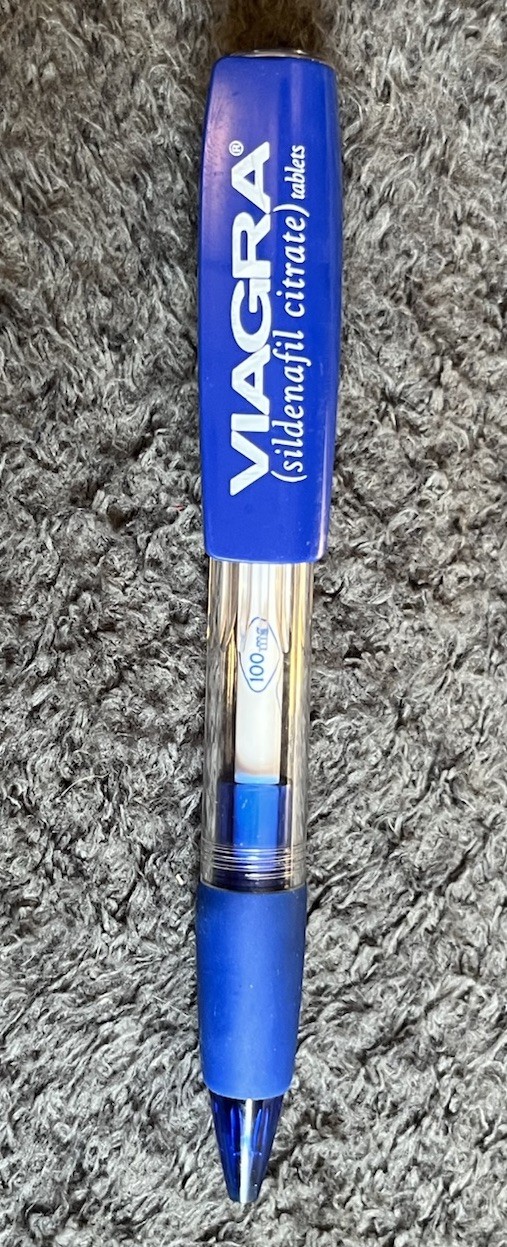 Vintage Viagra Plastic Pen Drug Rep Pharmaceutical Promo