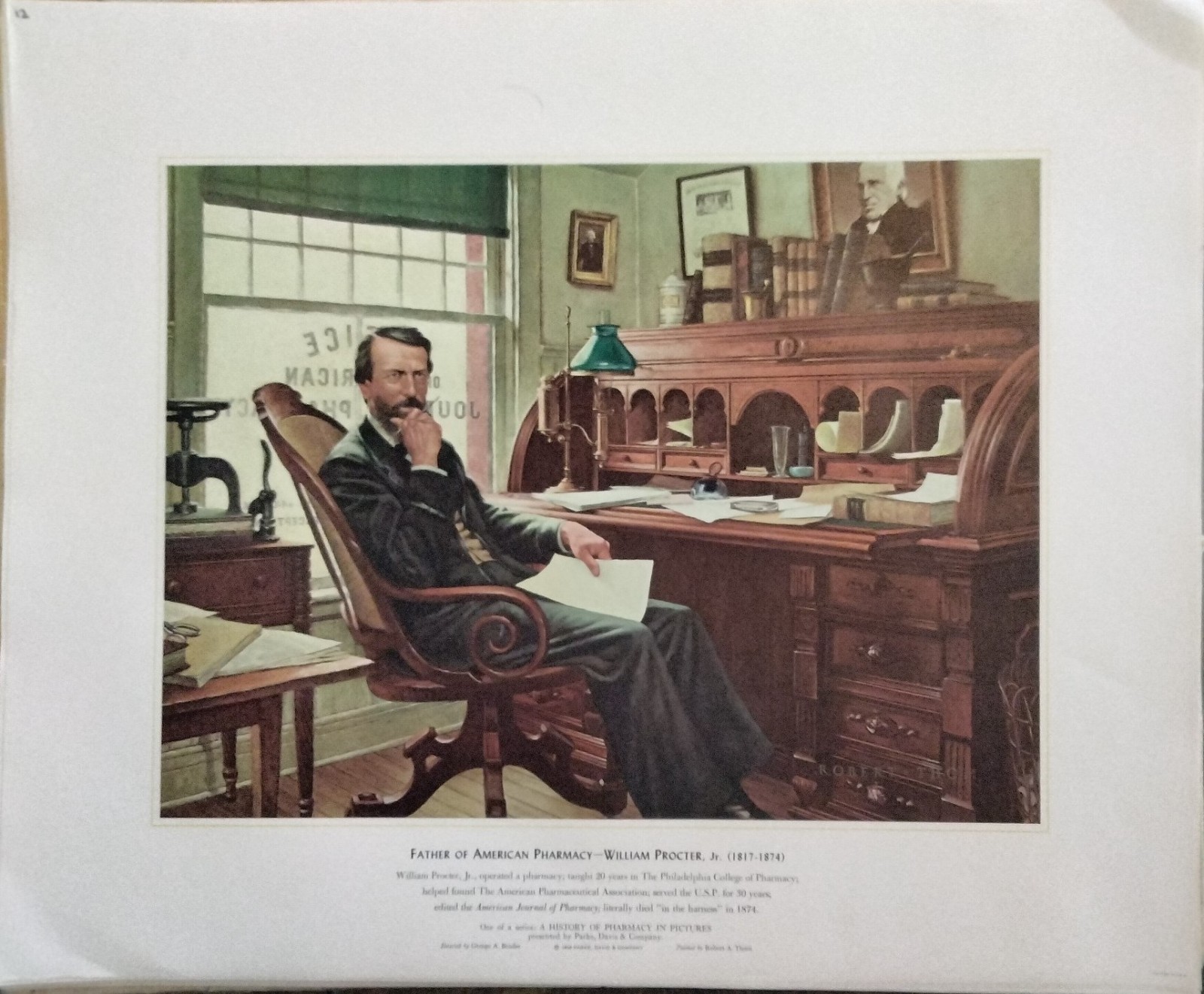 Vintage A HISTORY OF PHARMACY IN PICTURES by Parke Davis Set of 40 Prints 1957