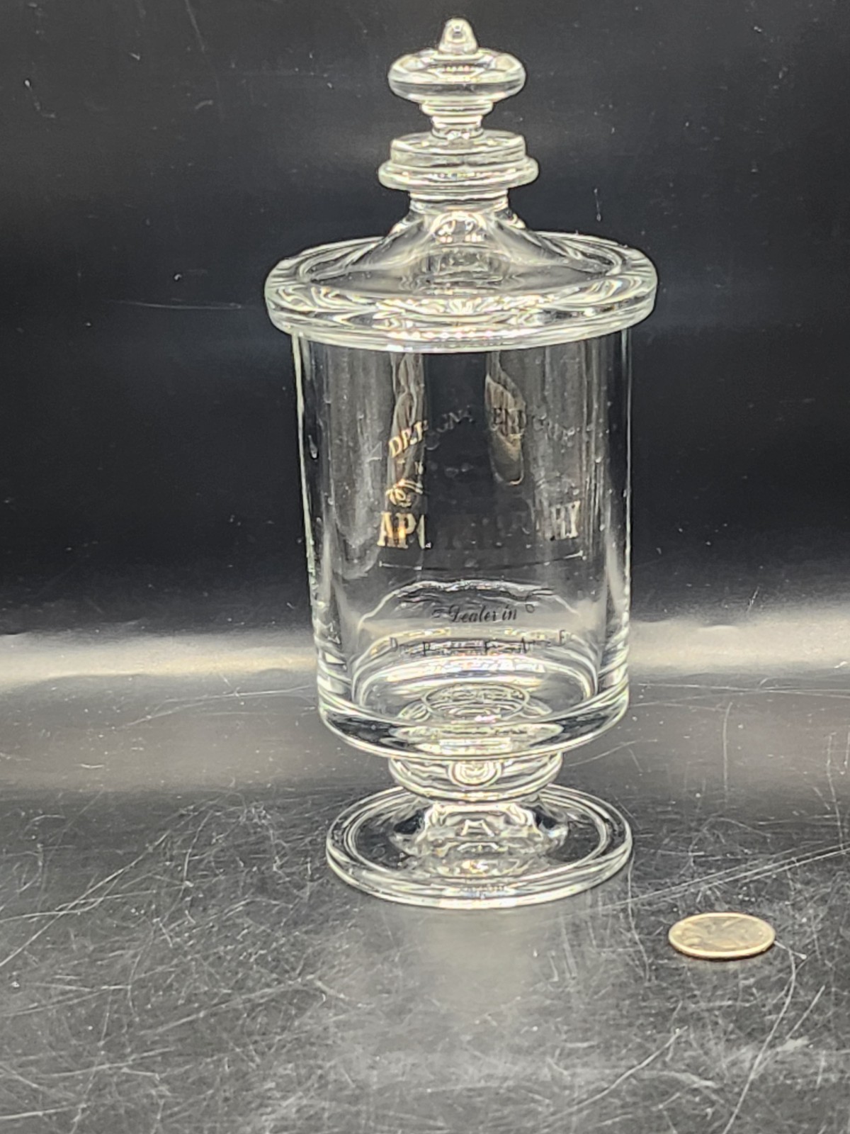 Balfour Apothecary Dr. H.GNADENDORFF. Schenectady,NY Pedestal. 8″H