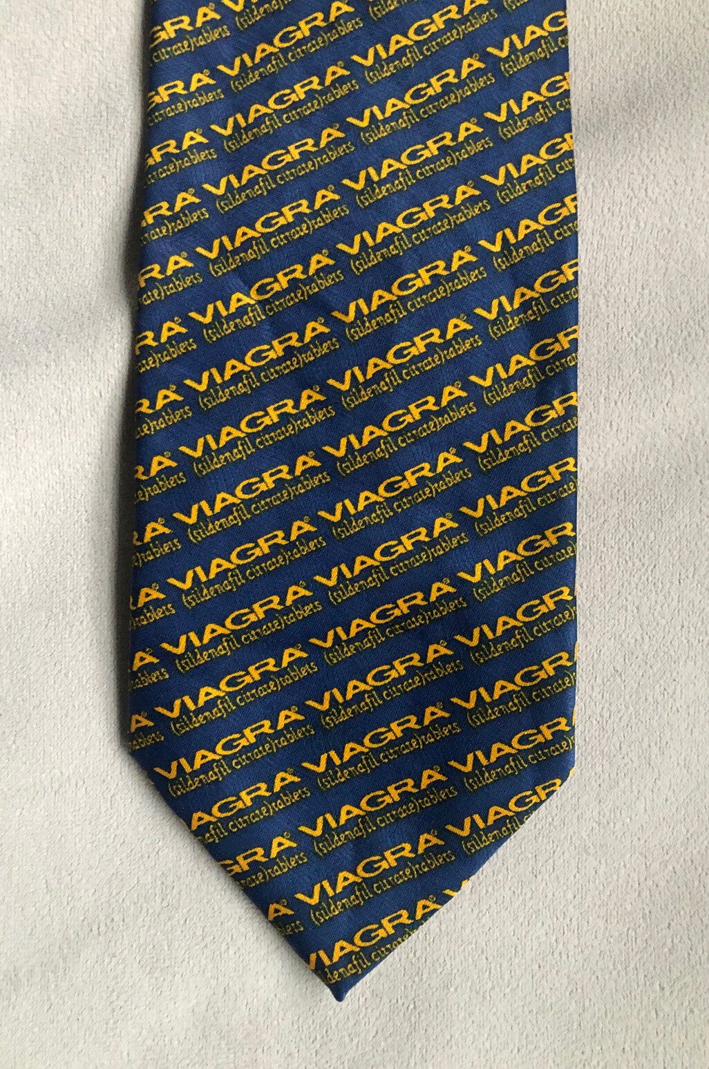 Pharmaceutical Drug Rep Viagra Silk Neck Tie