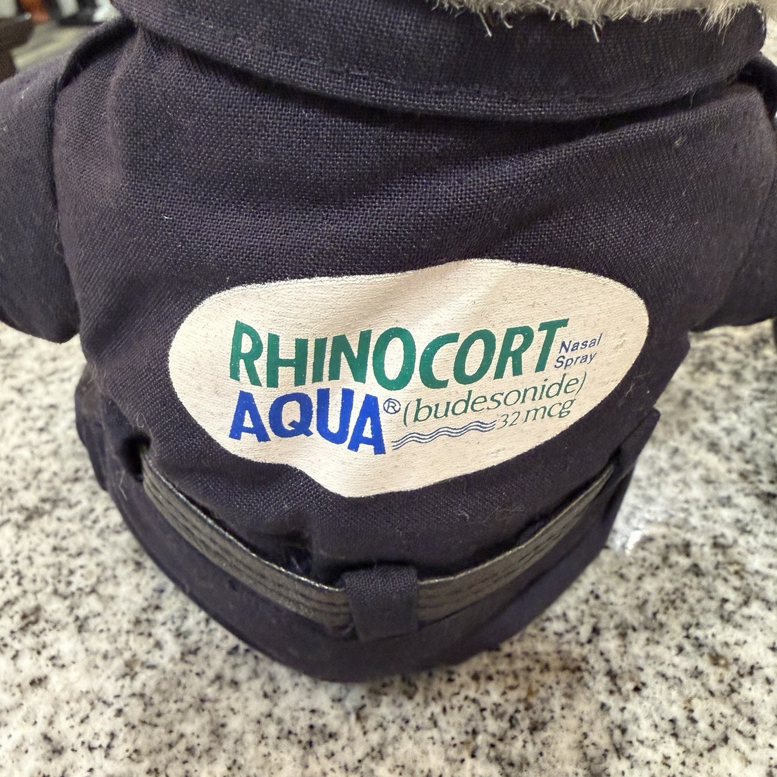 Pharmaceutical Advertisement/Promo LOT-Rhinocort Aqua-Fire Biker Police Plush