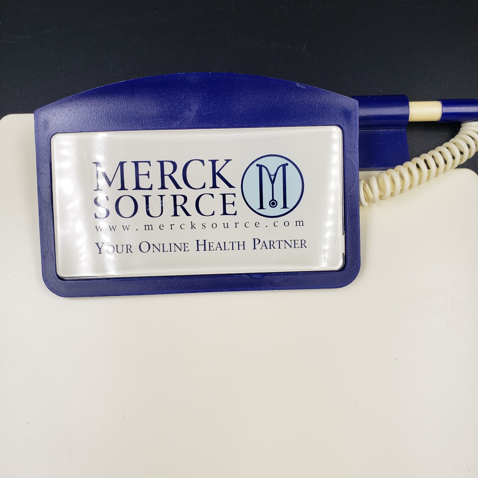 Pharma Medical Advertising Lot of 3 Long Clipboard & Notepad Merck Source Online