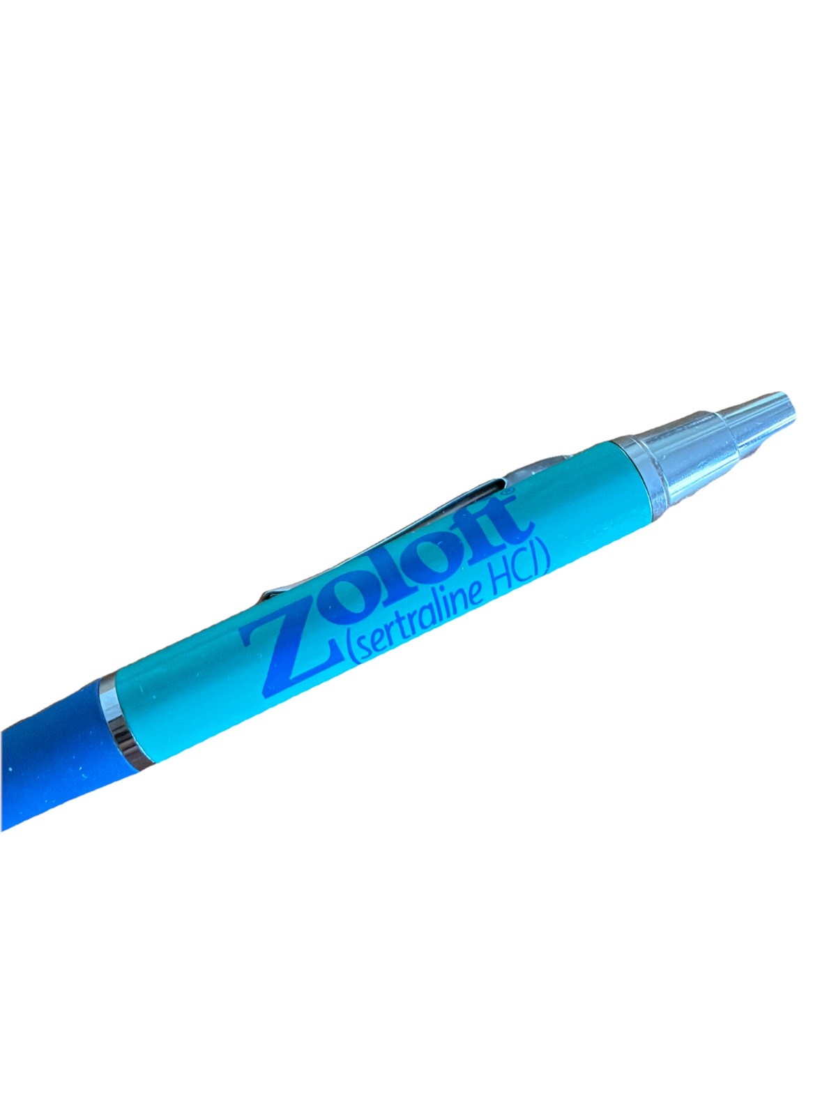 Zoloft Pharmaceutical Drug Rep Advertising Marketing Promo Metal Clip Pen