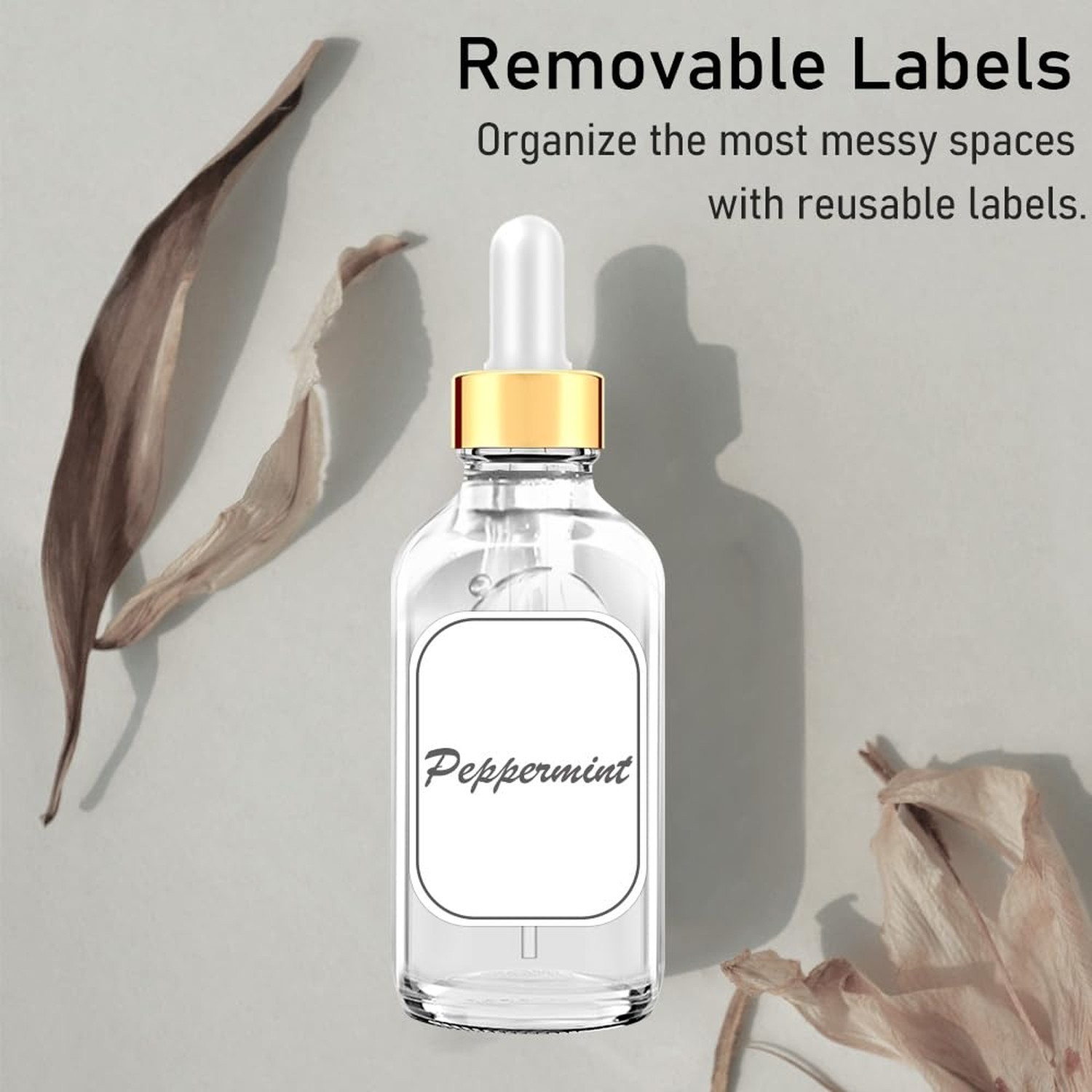 Glass Bottle with Dropper, 4 oz Clear Golden Cap Eye Dropper Bottle for Essen…