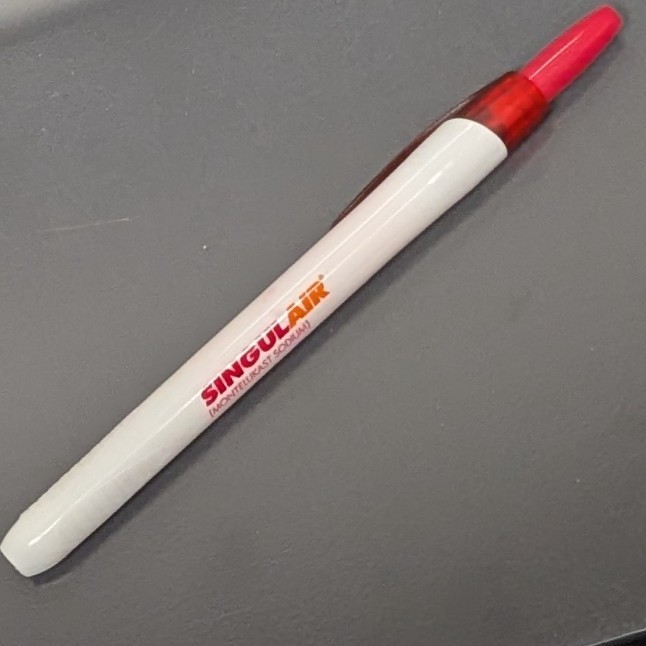 Drug Rep Pharmaceutical Promo SINGULAIR Medical Advertising HIGHLIGHTER MARKER