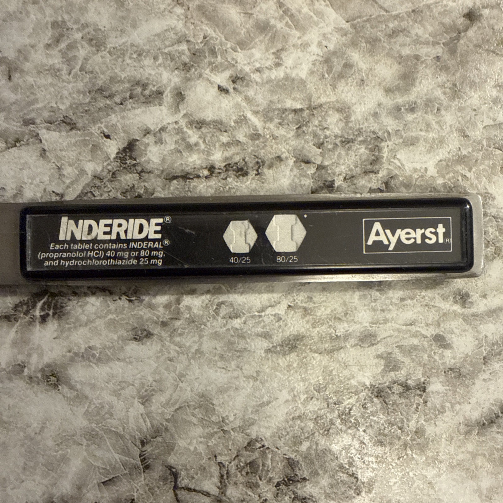 Pharmaceutical Drug Rep 8″ Inderal Tablet Ayerst Letter Opener