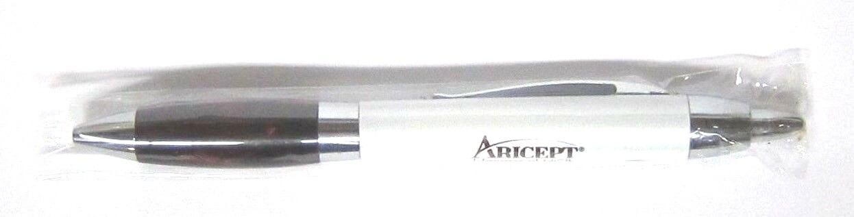 Drug Rep ARICEPT Collectible Metal Pen with MAROON Marble Design RARE