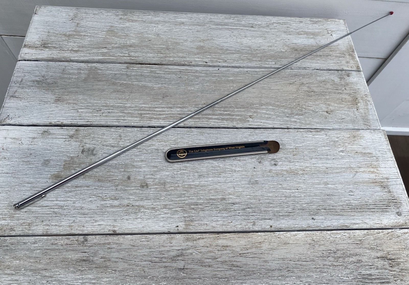 The C&P Telephone Company of West Virginia,Vintage TELESCOPIC POINTER w BOX#CE