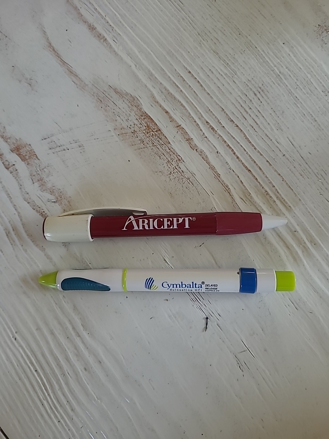 Cymbalta and Aricept Drug Rep Pens