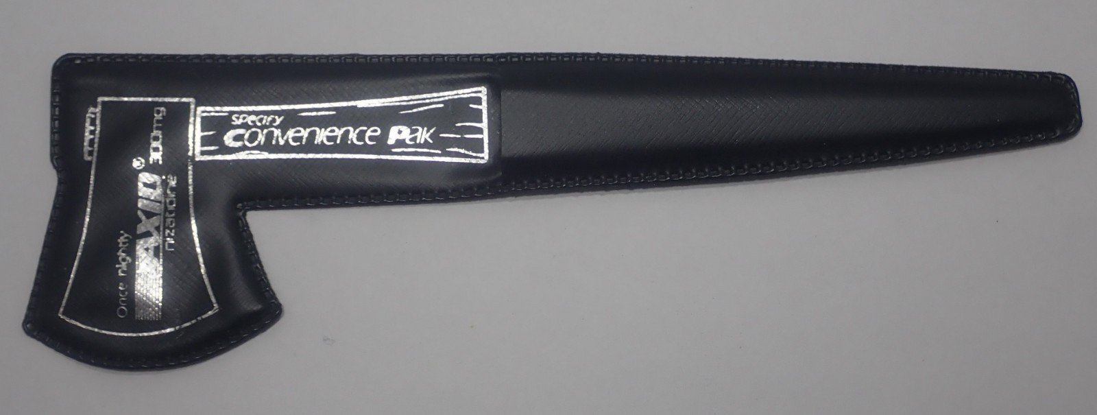 AXID AXE SHAPED HANDLE LETTER OPENER MEDICAL PROMOTIONAL ADVERTISING 7″