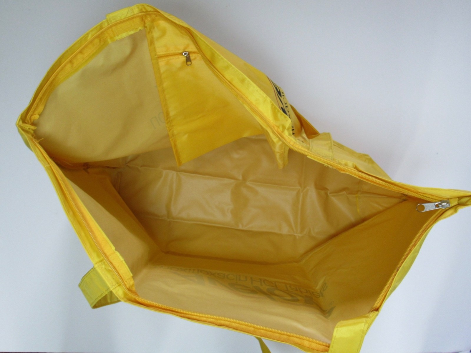 Huge Avelox Vinyl Zippered Tote Drug Rep Pharmaceutical Promo Advertising Yellow