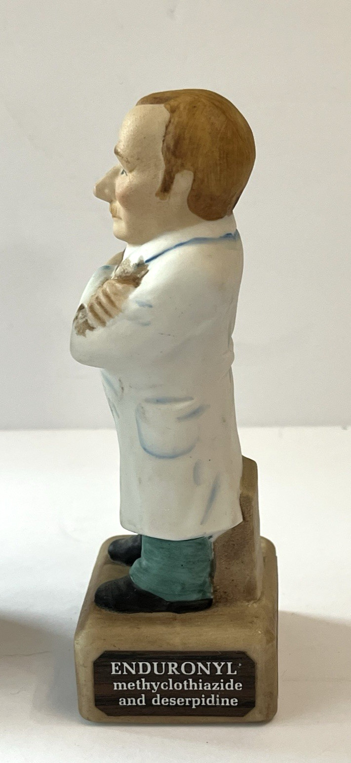 Vintage Doctor Figurines Big Pharma Abbott Cobid Obstetrician Internist