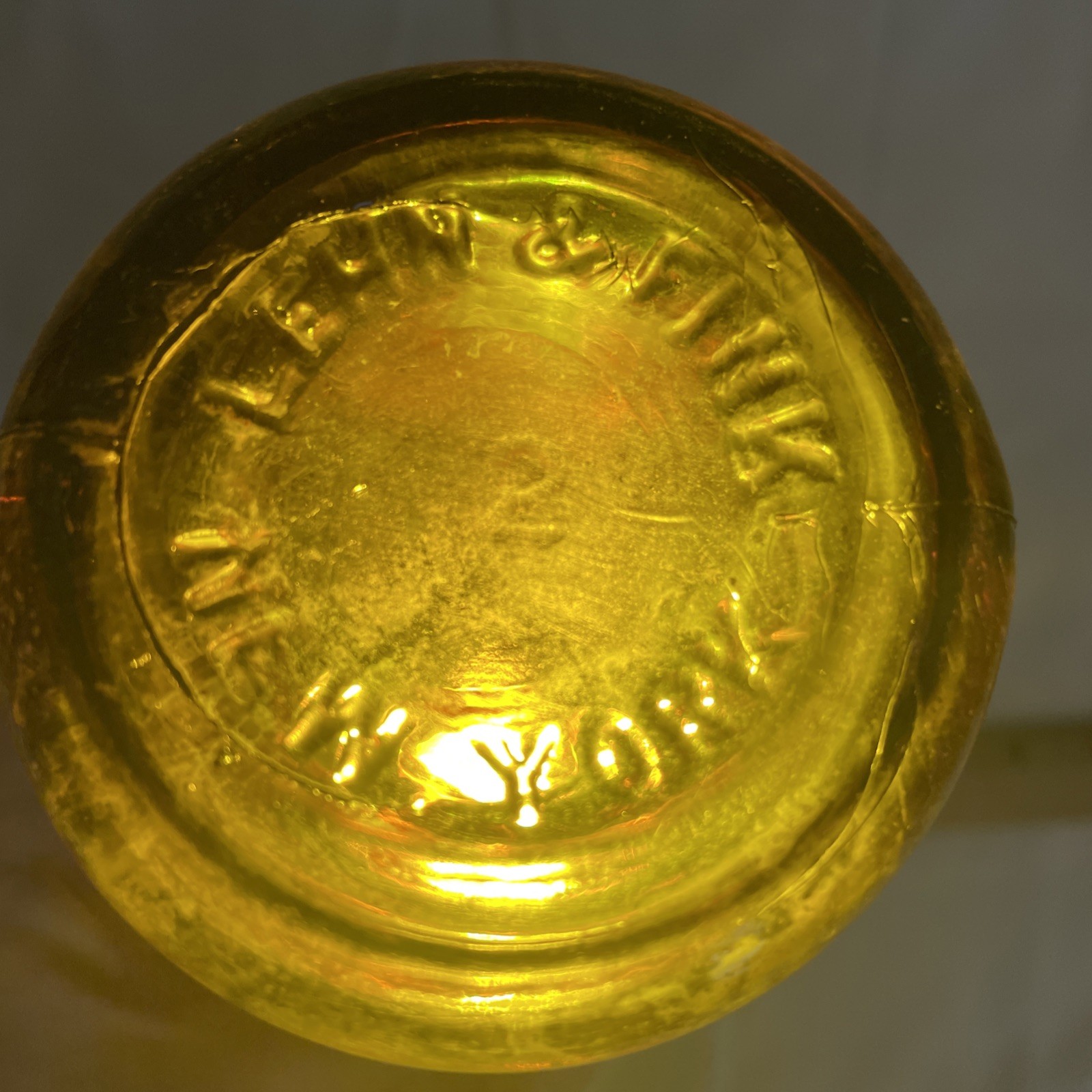 Lehn & Fink New York Brown Glass Apothecary Bottle 3″ X 7″