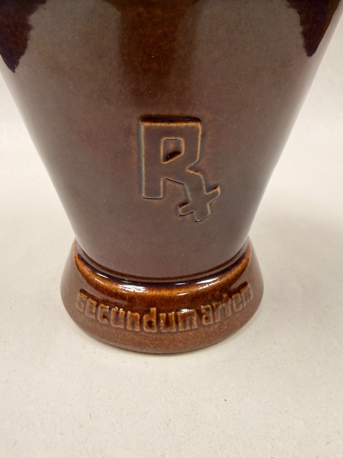 Schering / McCoy Pottery RX Mortar Pen Holder William Proctor Jr 1817-1874 NICE