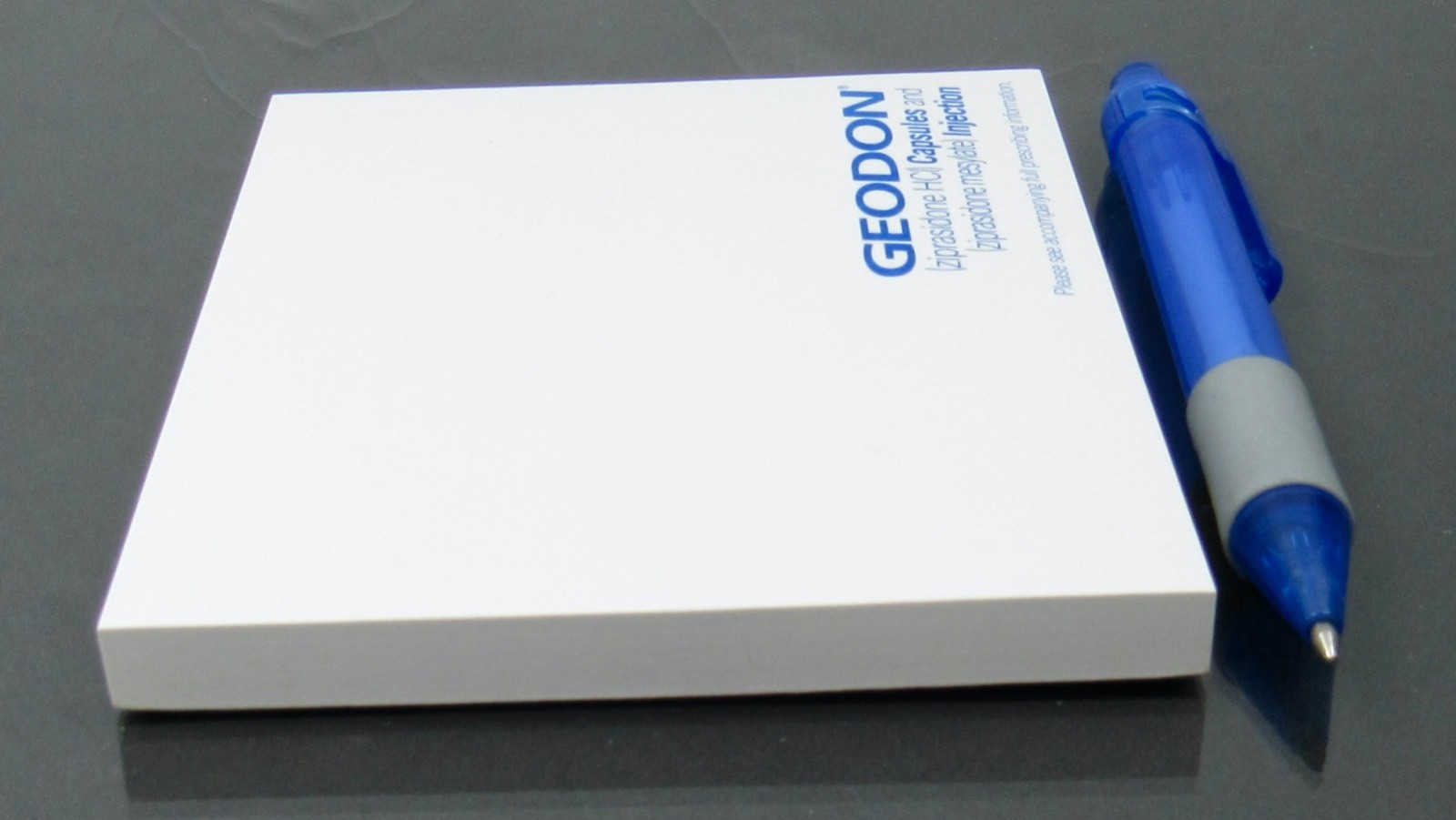 Pfizer Geodon Lot PEN, Sticky Pad Drug Rep Pharmaceutical Promo Advertising 2008