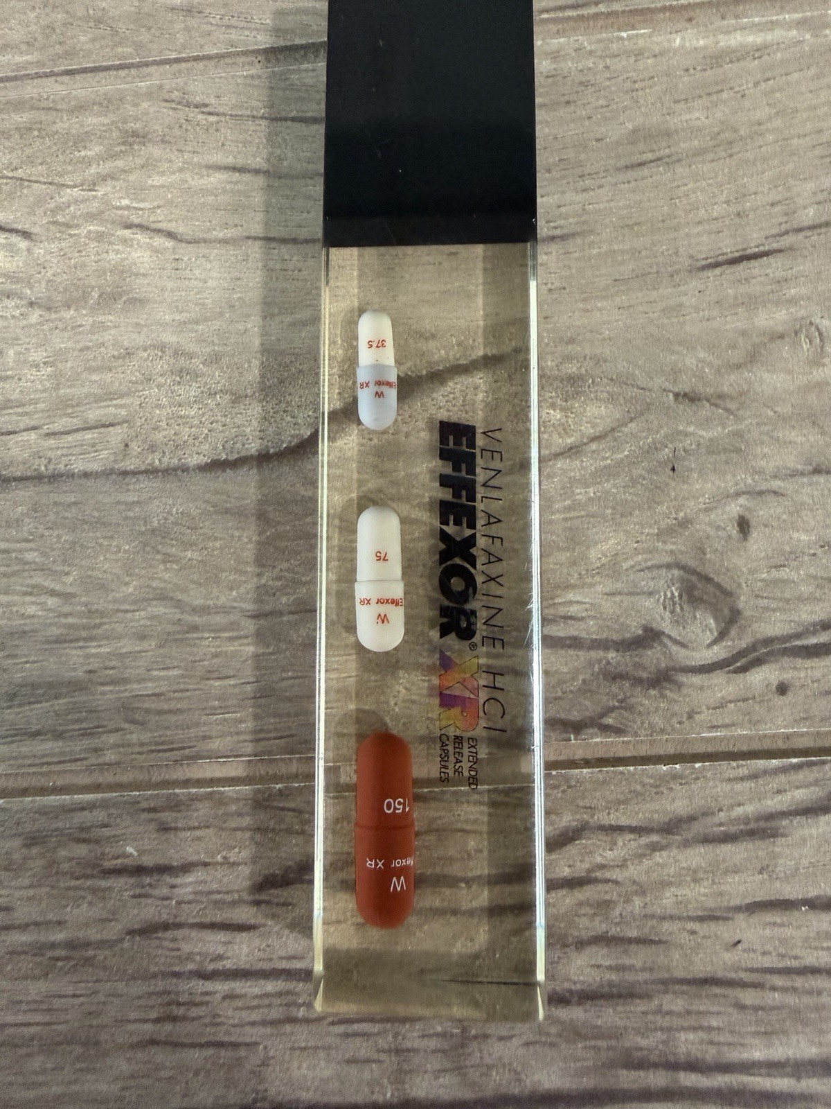 Drug Rep Promo Letter OpenerVENLAFAXINE HCI EFFEXOR XRLucite Encased Capsules
