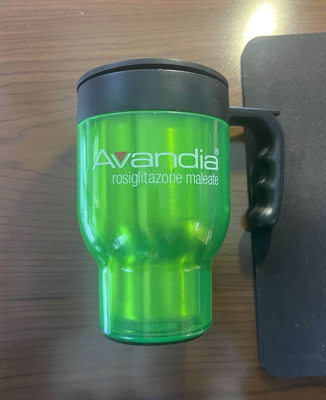 AVANDIA Insulated Acrylic Stainless Travel Mug Cup Pharmaceutical Promo 16 Oz