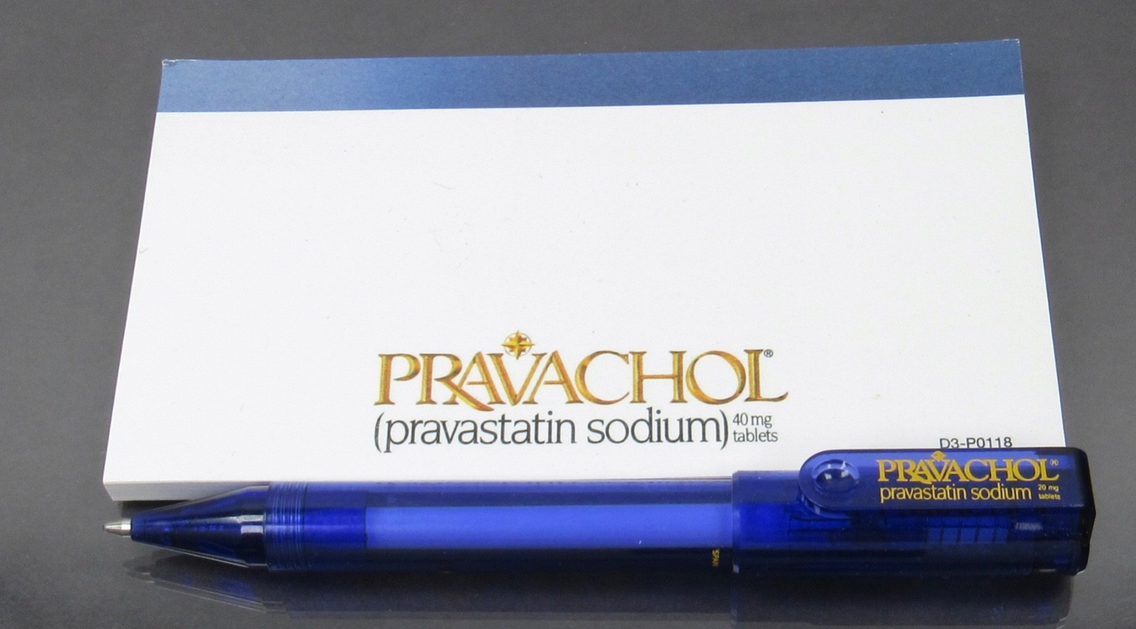 Pravachol PEN & Memo Sticky Note Pad Drug Rep Pharmaceutical Promo Advertising