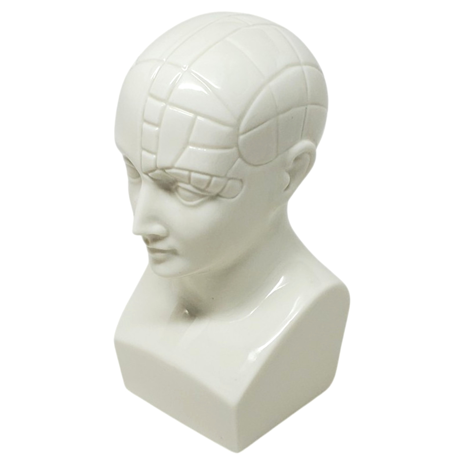 VTG Boehm ETRAFON Phrenology Head Ceramic Bust Drug Advertising Figurine – E