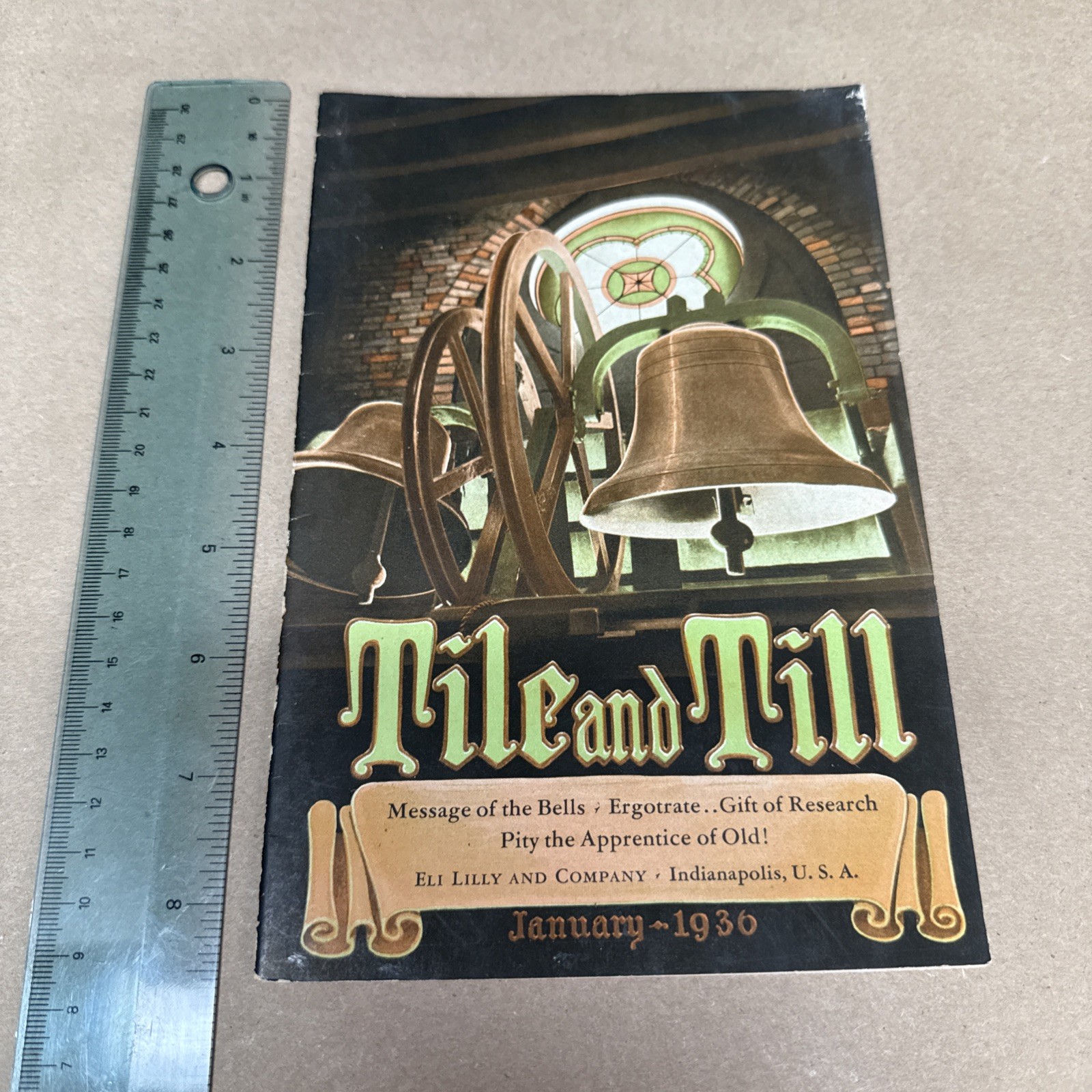 Tile And Till Magazine Eli Lilly And Company January 1936 Indianapolis Indiana