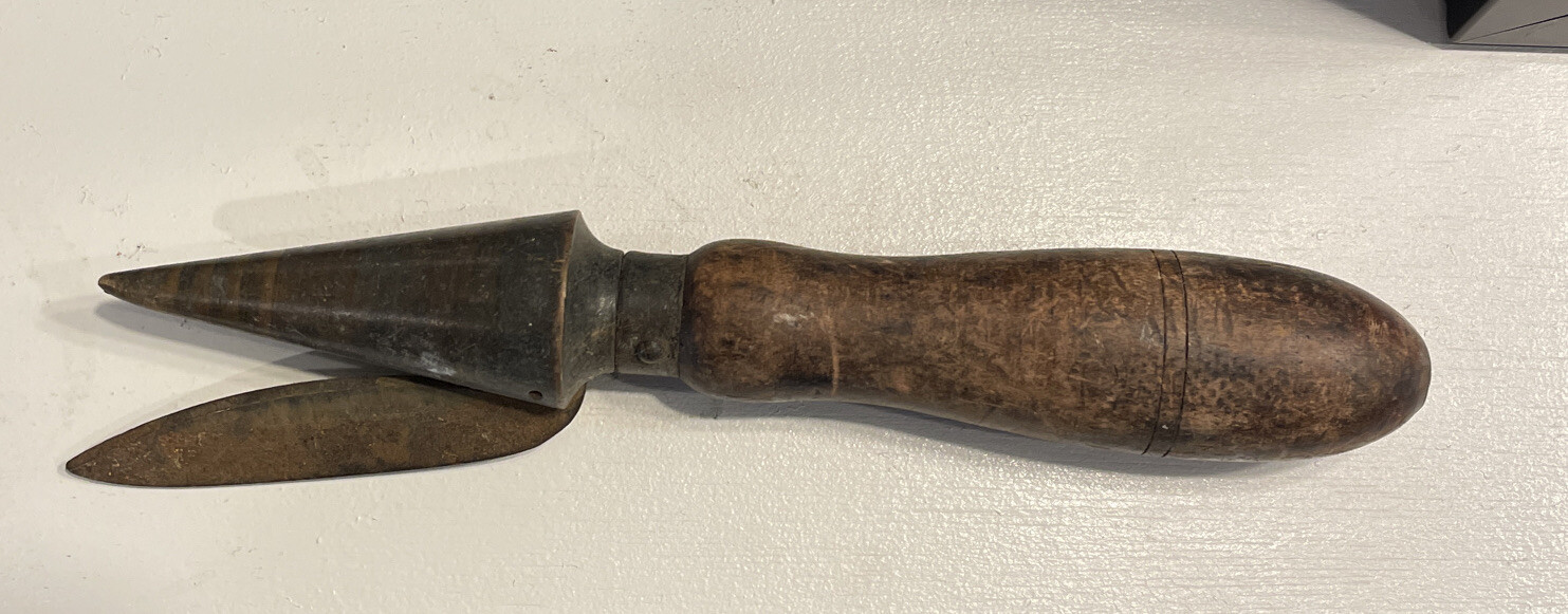 Cork Borer Sharpener Wooden Handle Apothecary Pharmaceutical Chemist, Tube Sharp